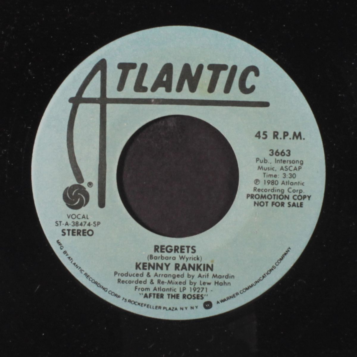 regrets / mono by KENNY RANKIN