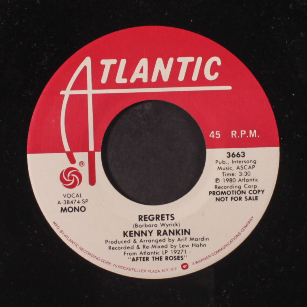 regrets / mono by KENNY RANKIN