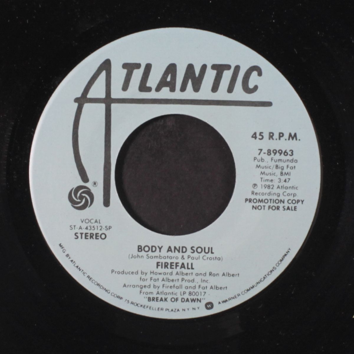 body & soul / same by FIREFALL