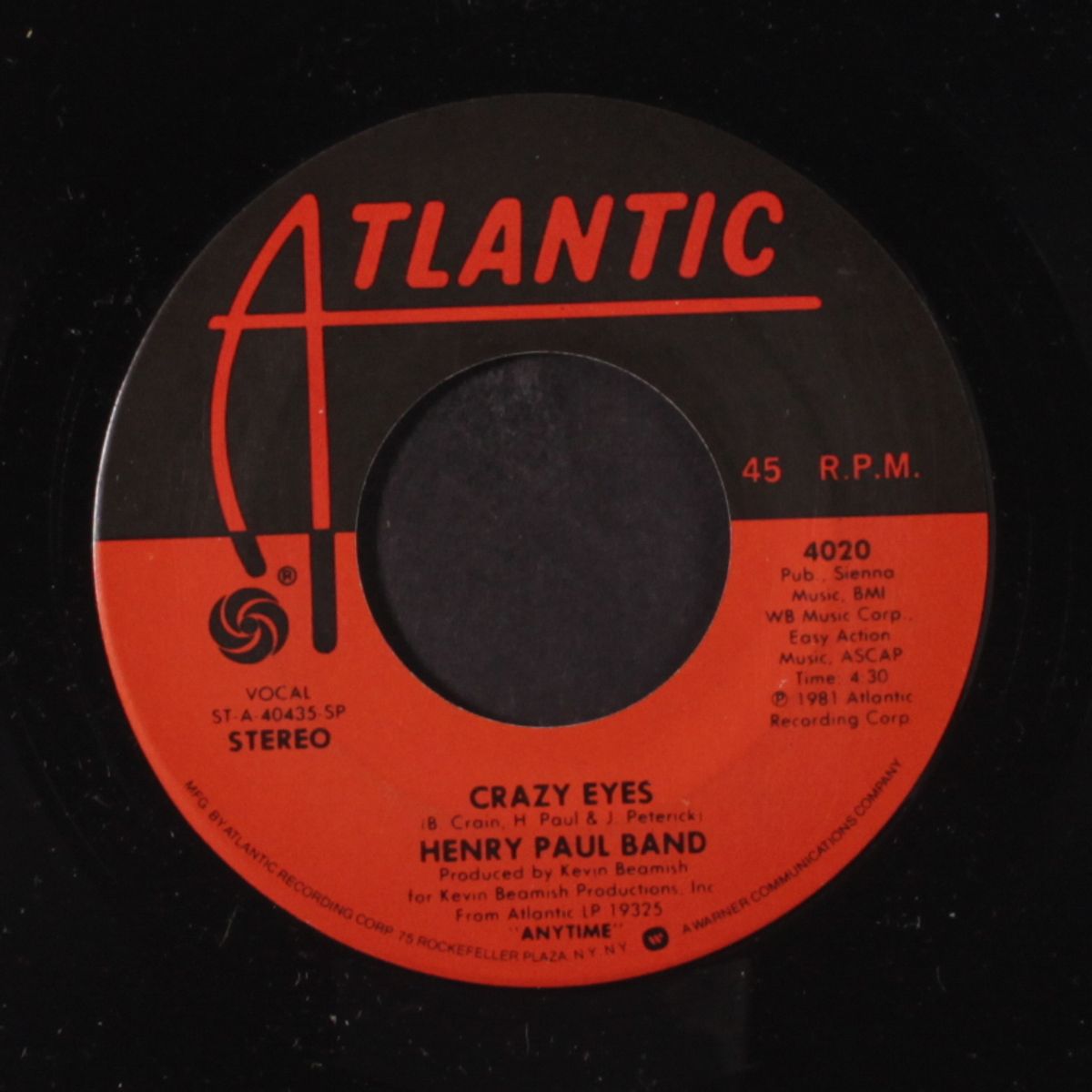 crazy eyes / brown eyed girl by HENRY PAUL BAND