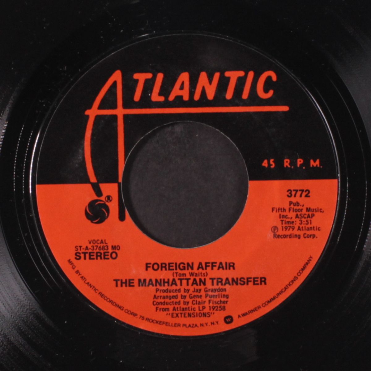 trickle trickle / foreign affair by MANHATTAN TRANSFER