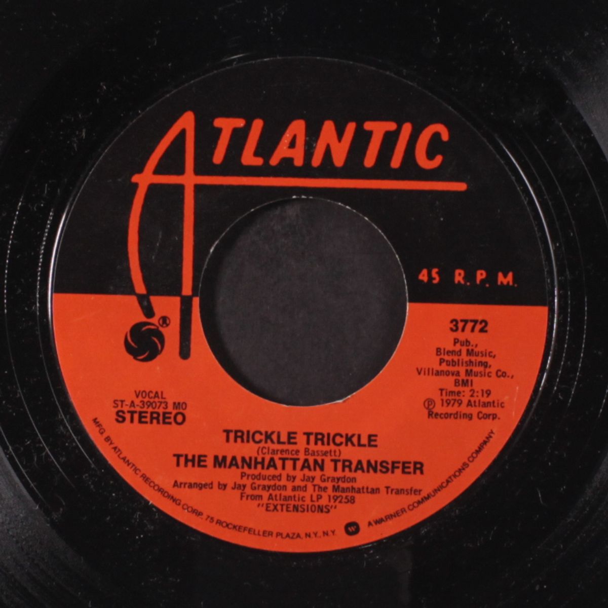 trickle trickle / foreign affair by MANHATTAN TRANSFER