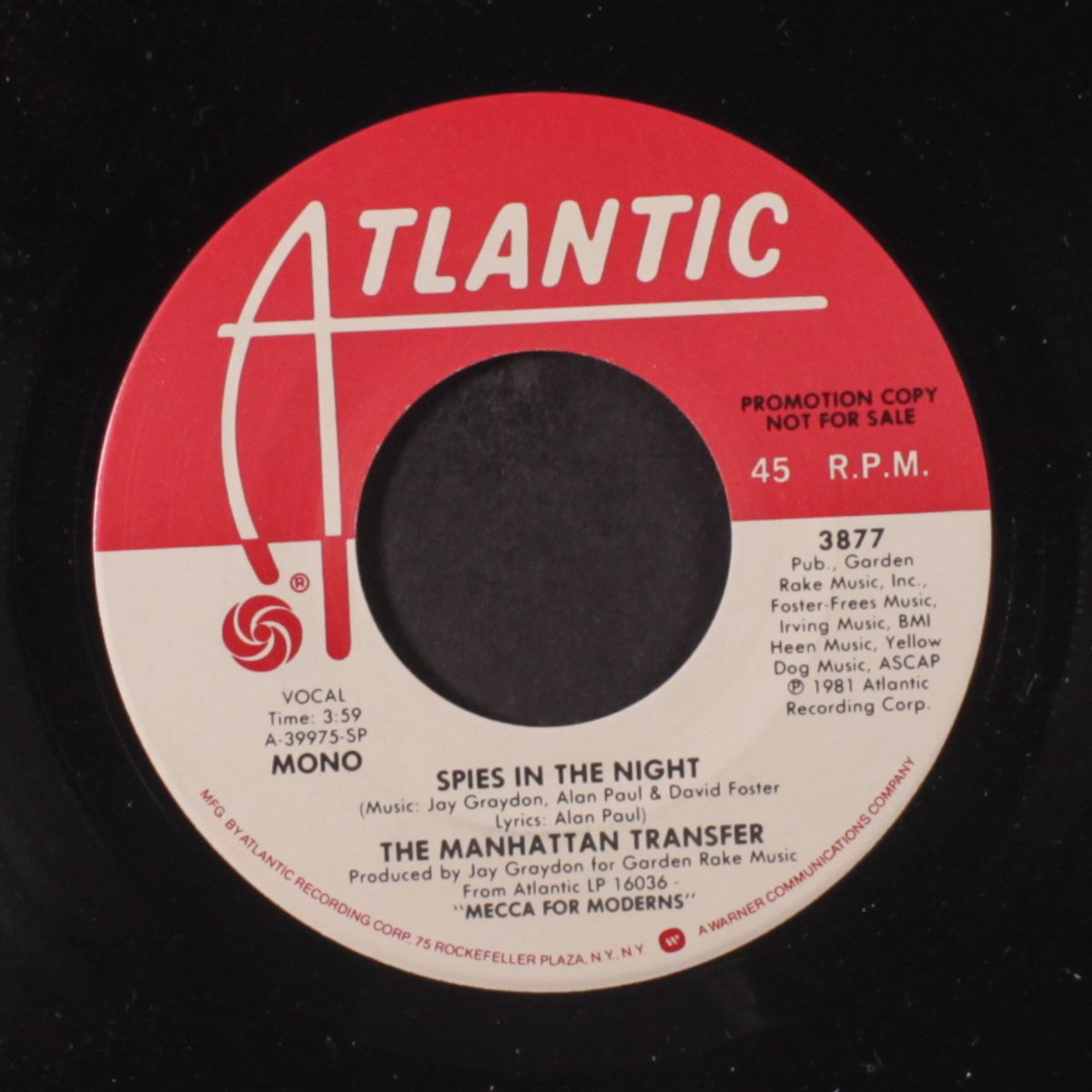 spies in the night / mono by MANHATTAN TRANSFER