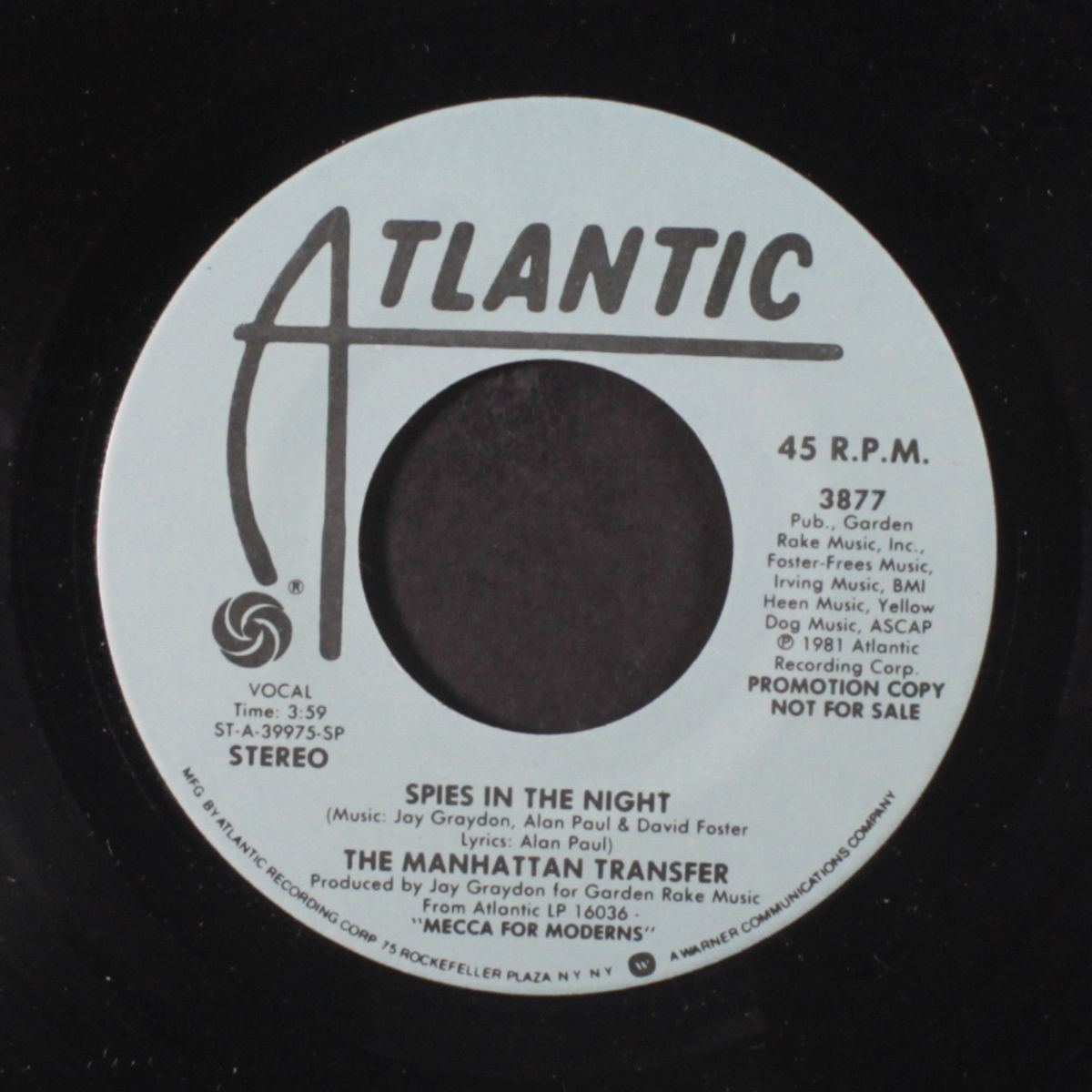 spies in the night / mono by MANHATTAN TRANSFER