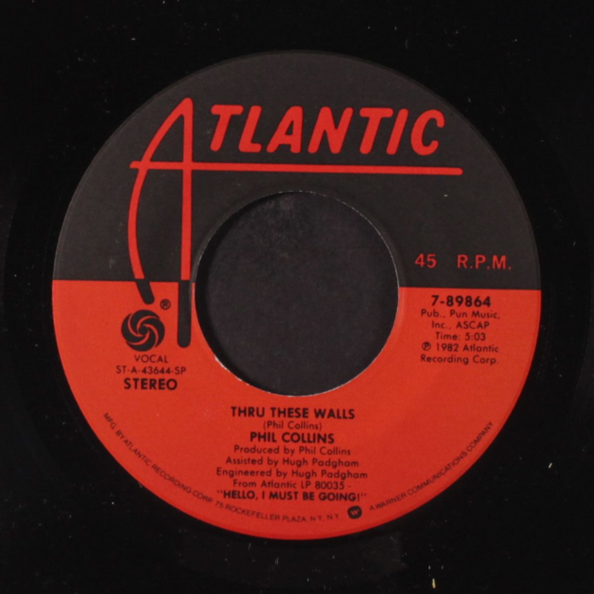 i cannot believe it's true / thru these walls by PHIL COLLINS