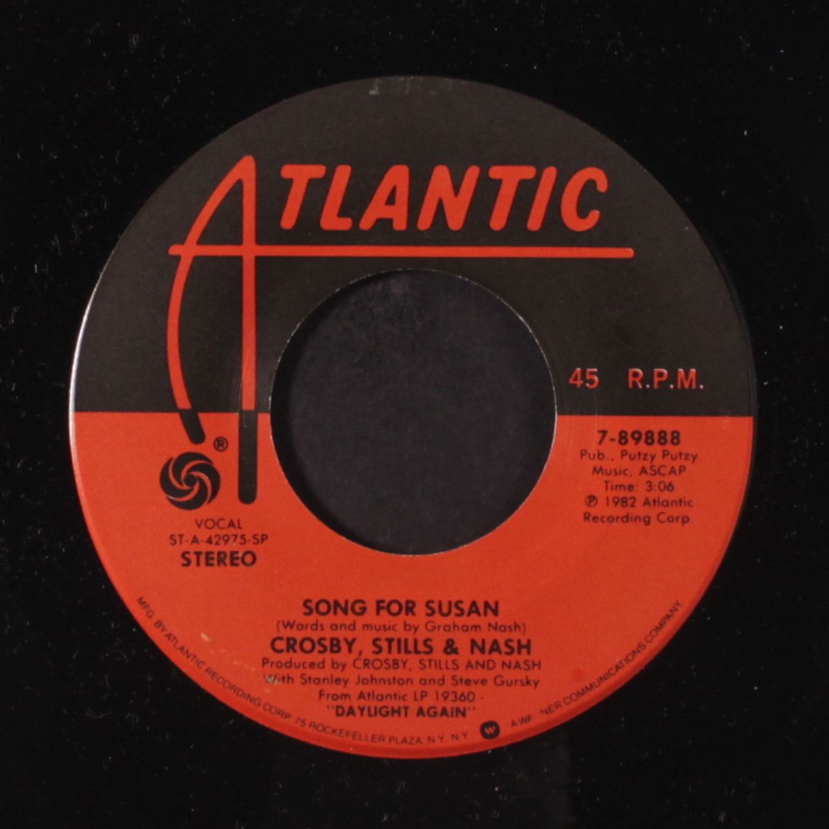 too much love to hide / song for susan by CROSBY, STILLS & NASH