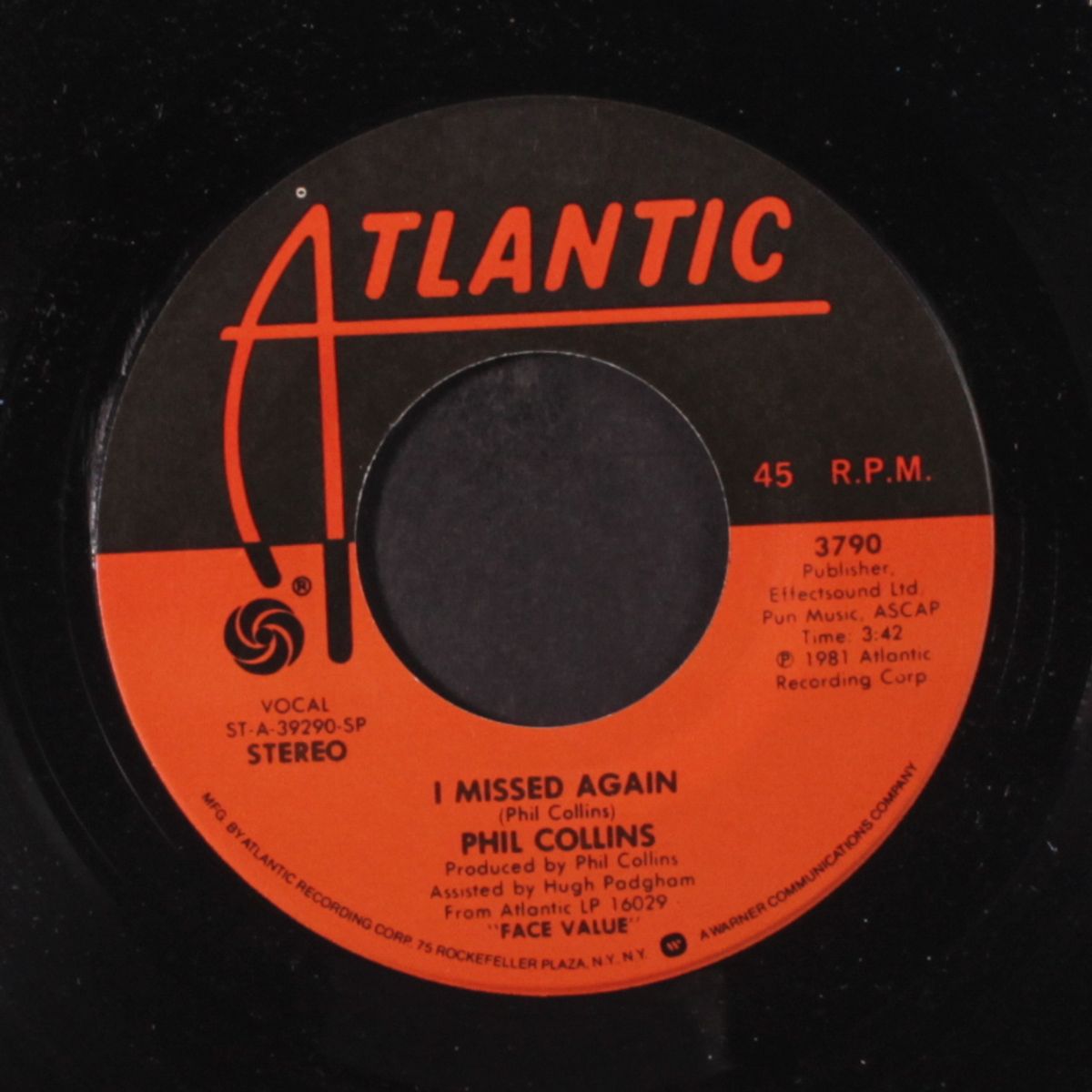 i missed again / i'm not moving by PHIL COLLINS