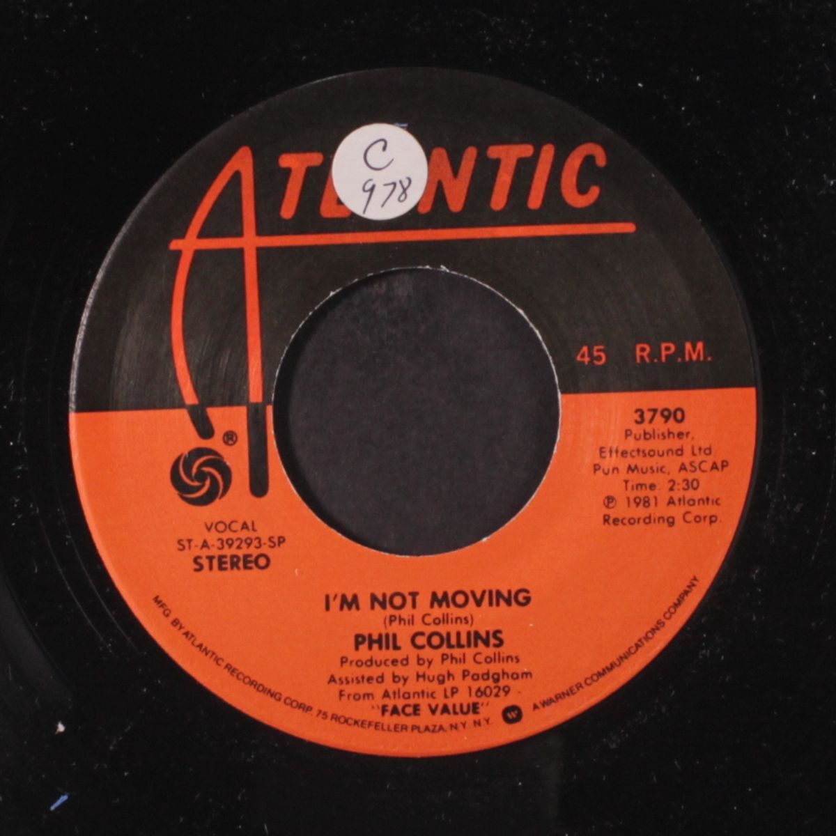 i missed again / i'm not moving by PHIL COLLINS