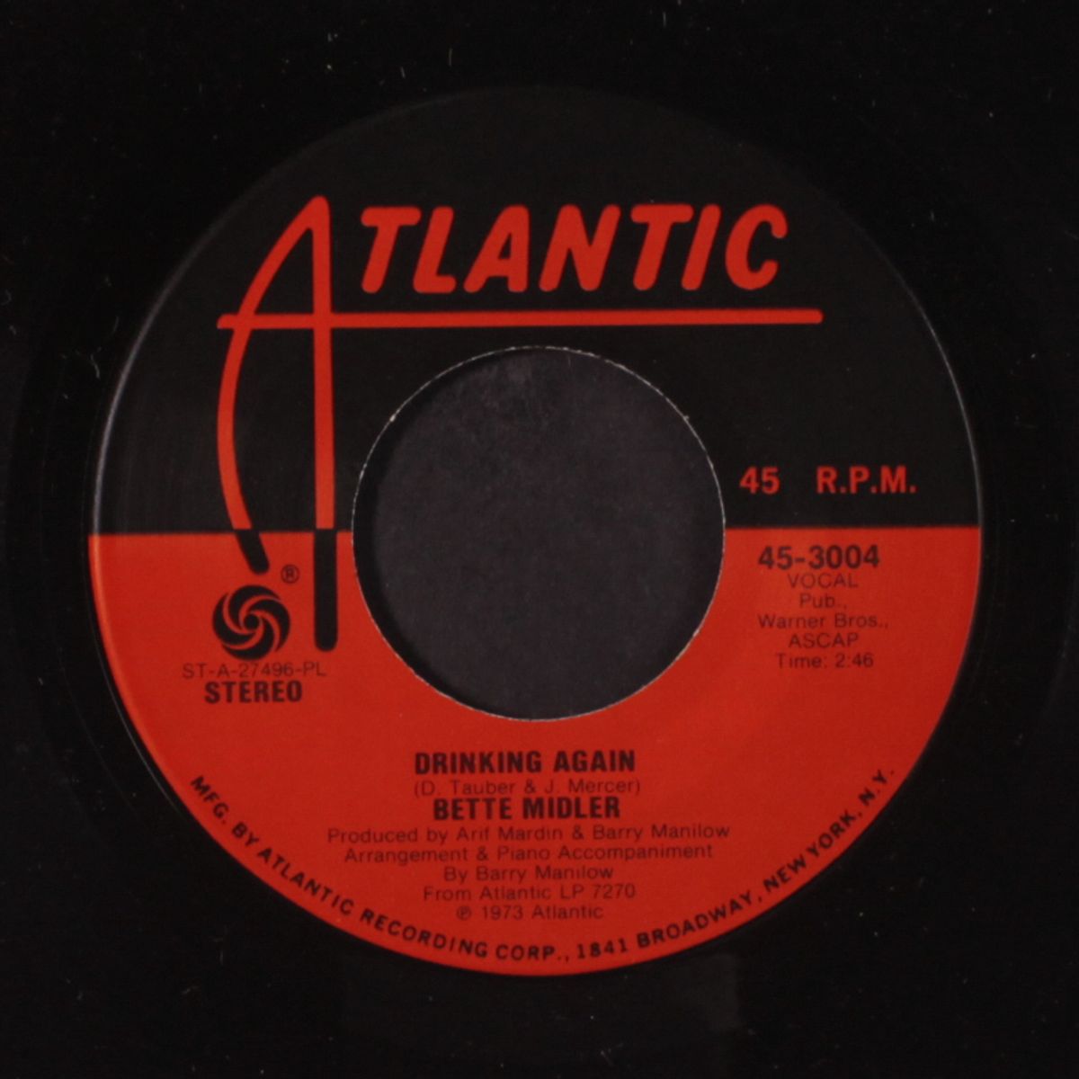 in the mood / drinking again by BETTE MIDLER