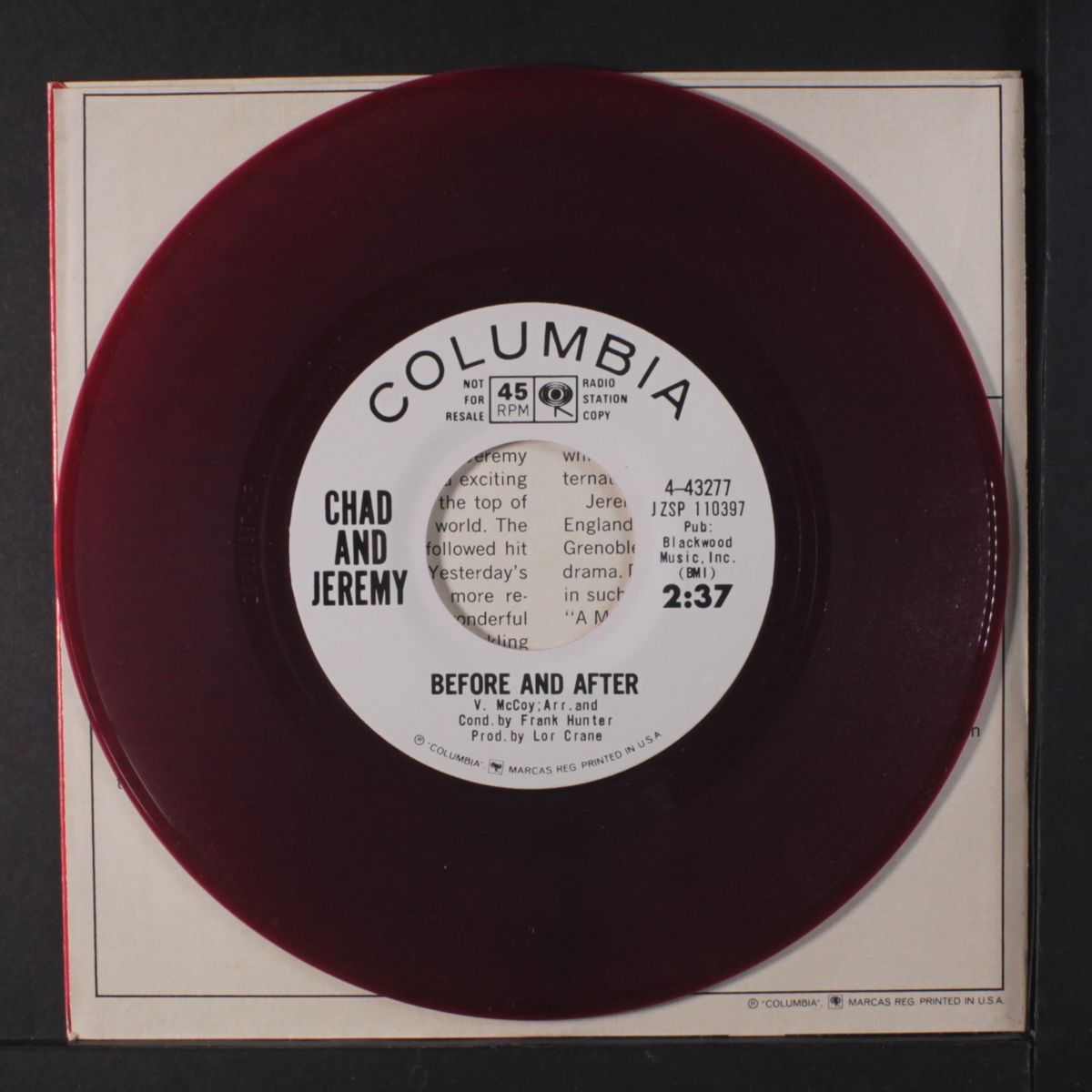 i don't want to lose you baby / pennies by CHAD & JEREMY