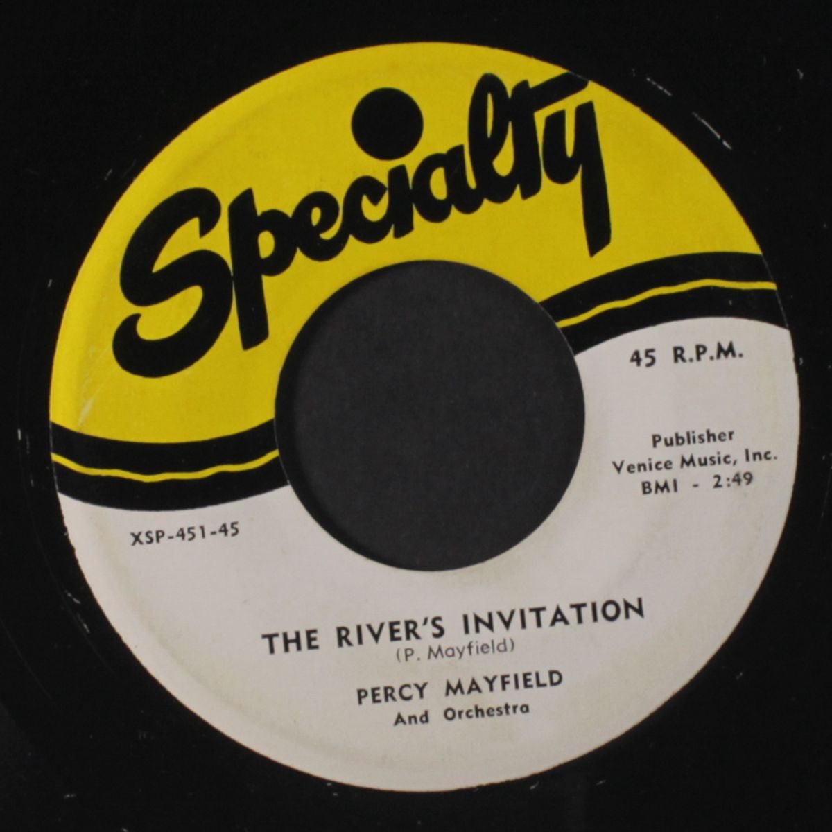 the river's invitation / i dare you, baby by PERCY MAYFIELD