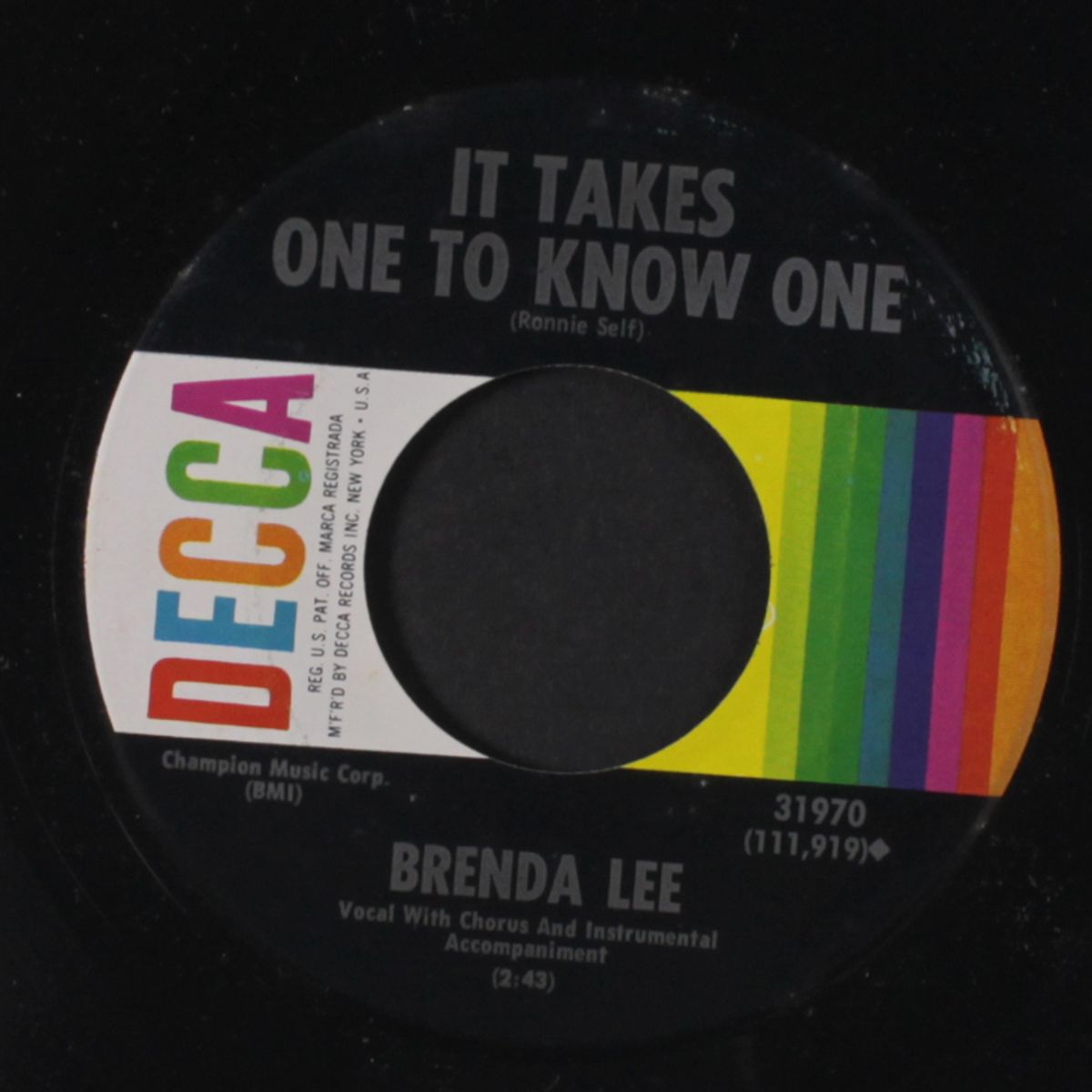 ain't gonna cry no more by BRENDA LEE