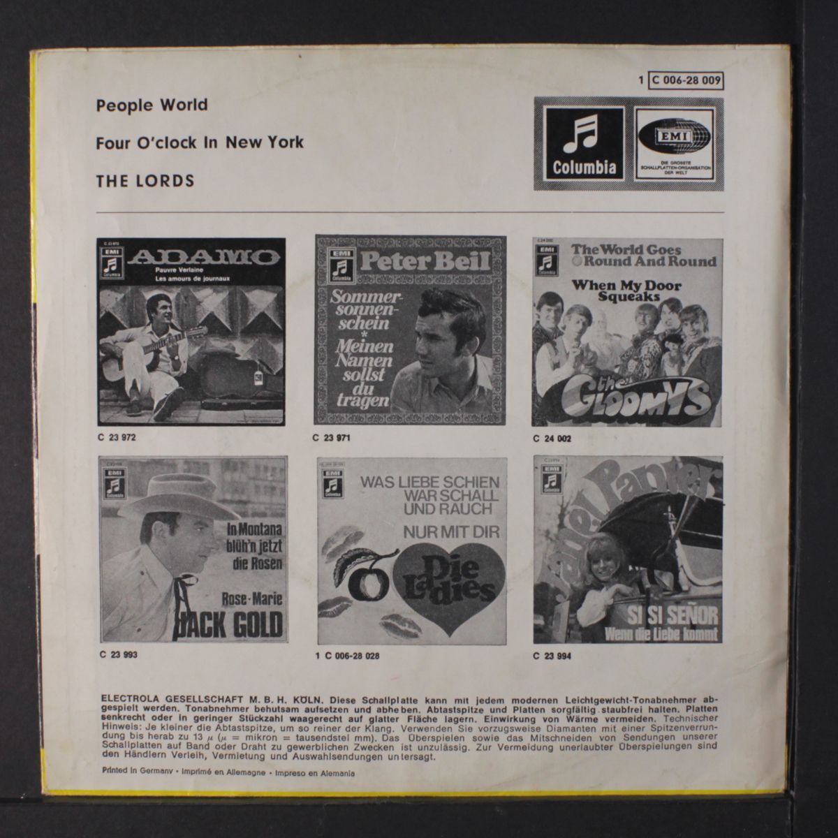 people world / four o'clock in new york by LORDS