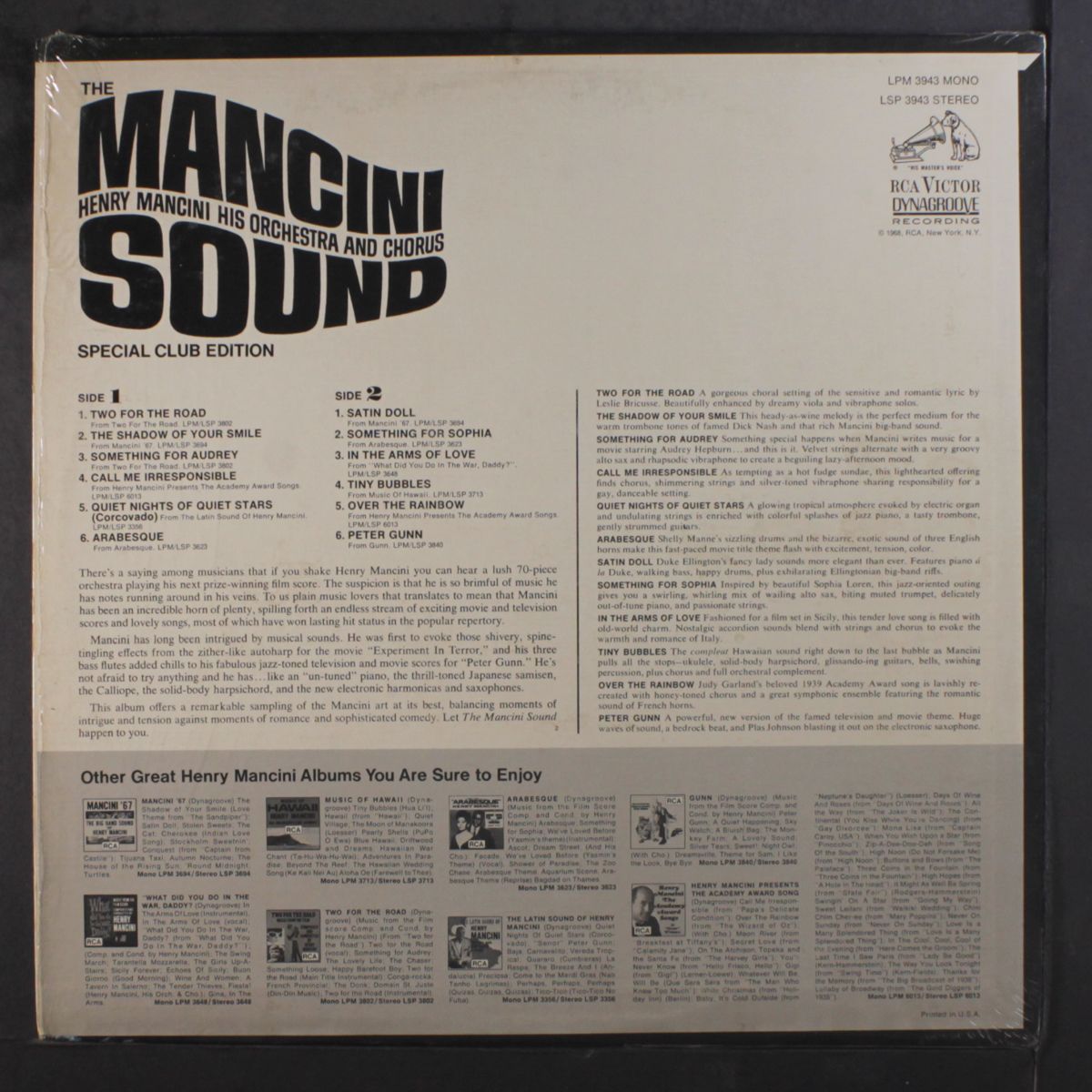 the mancini sound by HENRY MANCINI