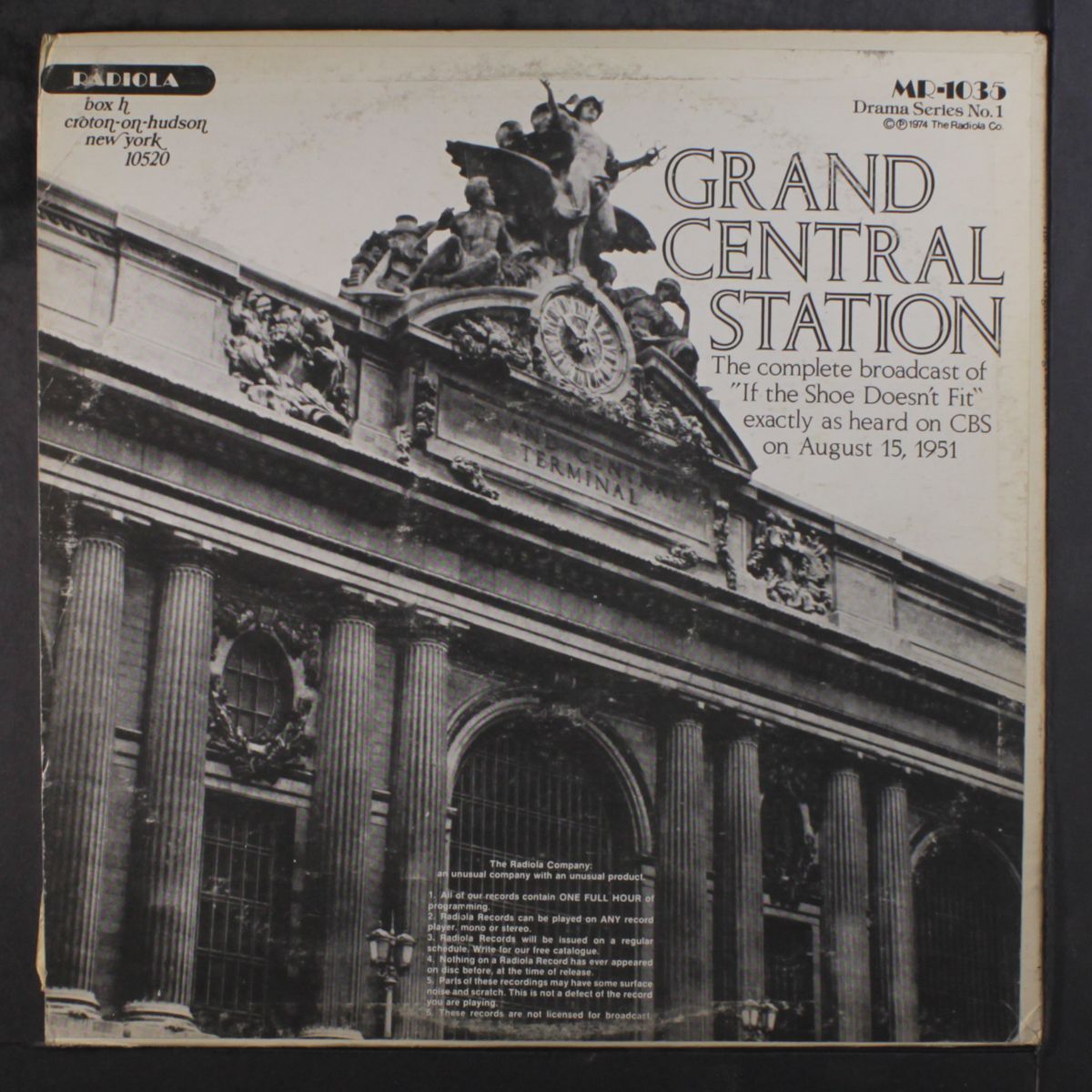 the firstnighter program (12-24-45 / grand central station (8-15-51)) by ORIGINAL RADIO BROADCAST