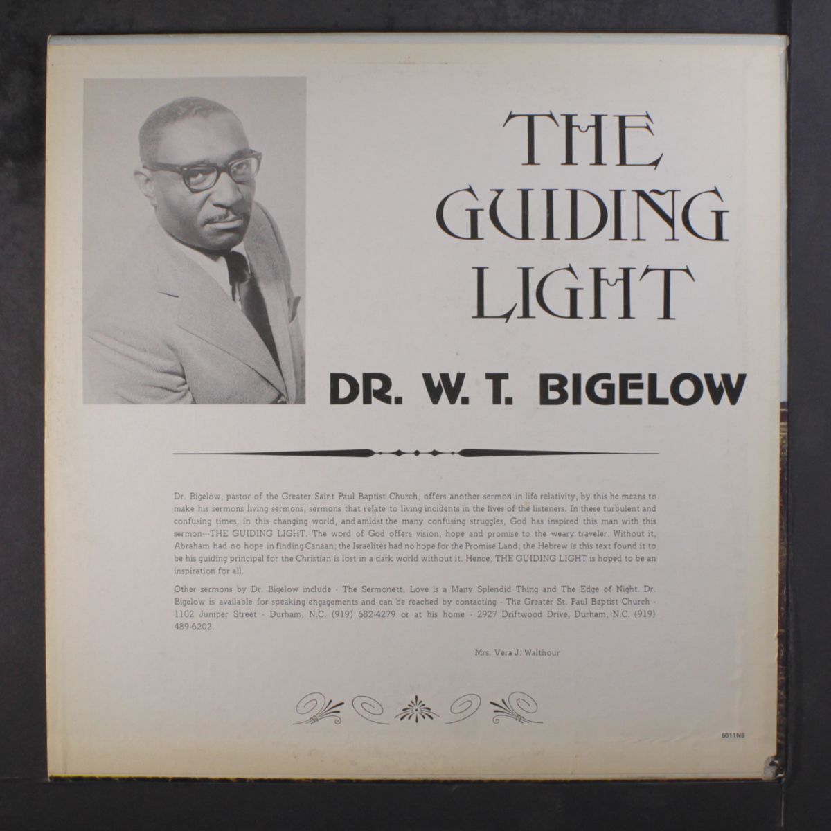 the guiding light by DR. W.T. BIGELOW