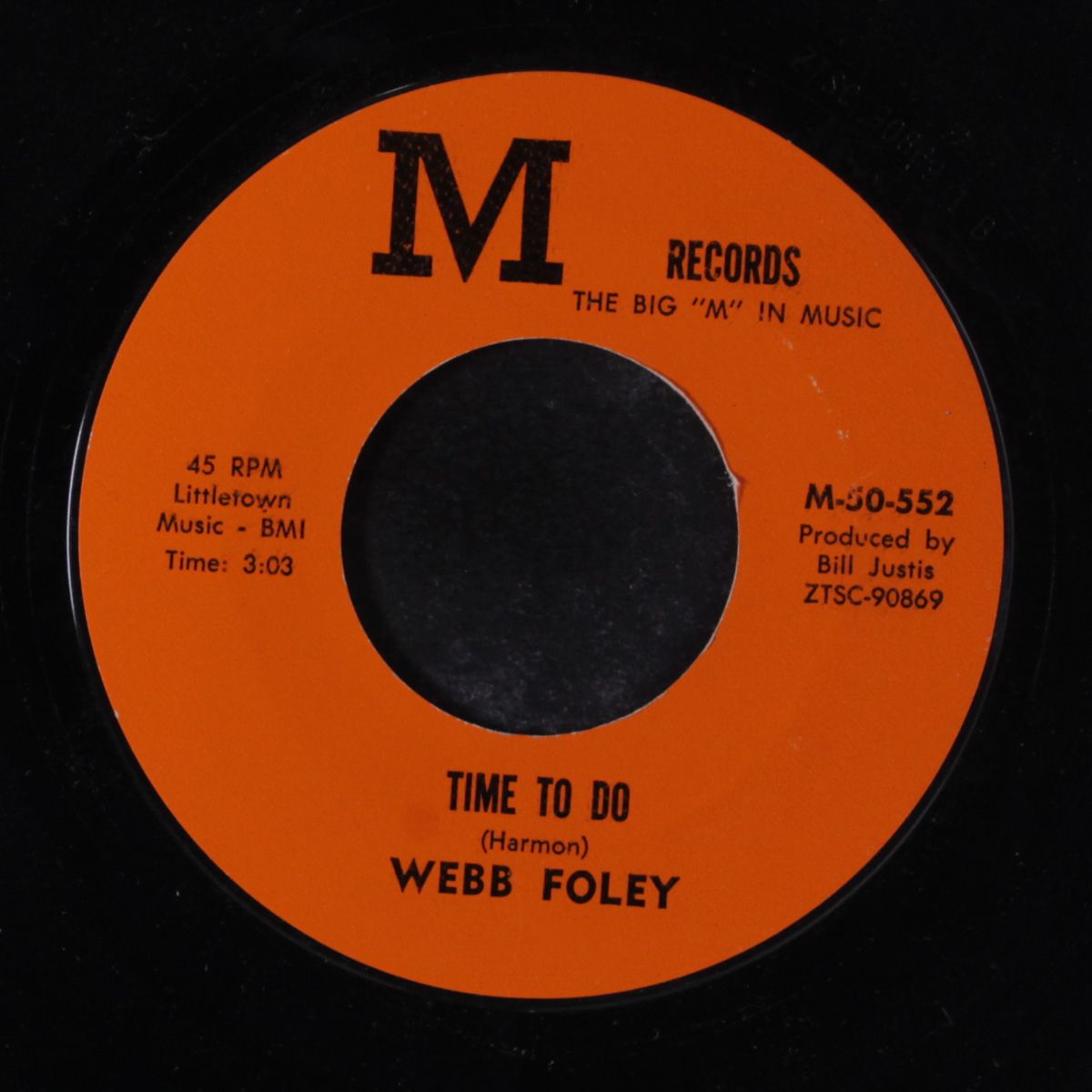 time to do / i wish it was only a dream by WEBB FOLEY