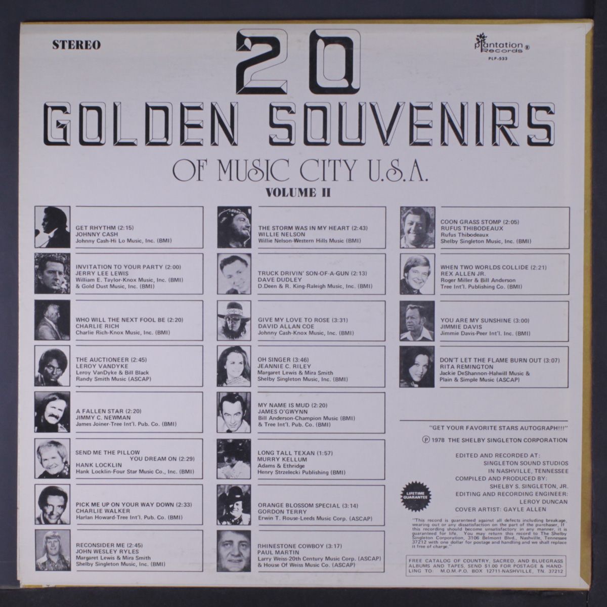 20 golden souvenirs of music city usa vol. 2 by VARIOUS