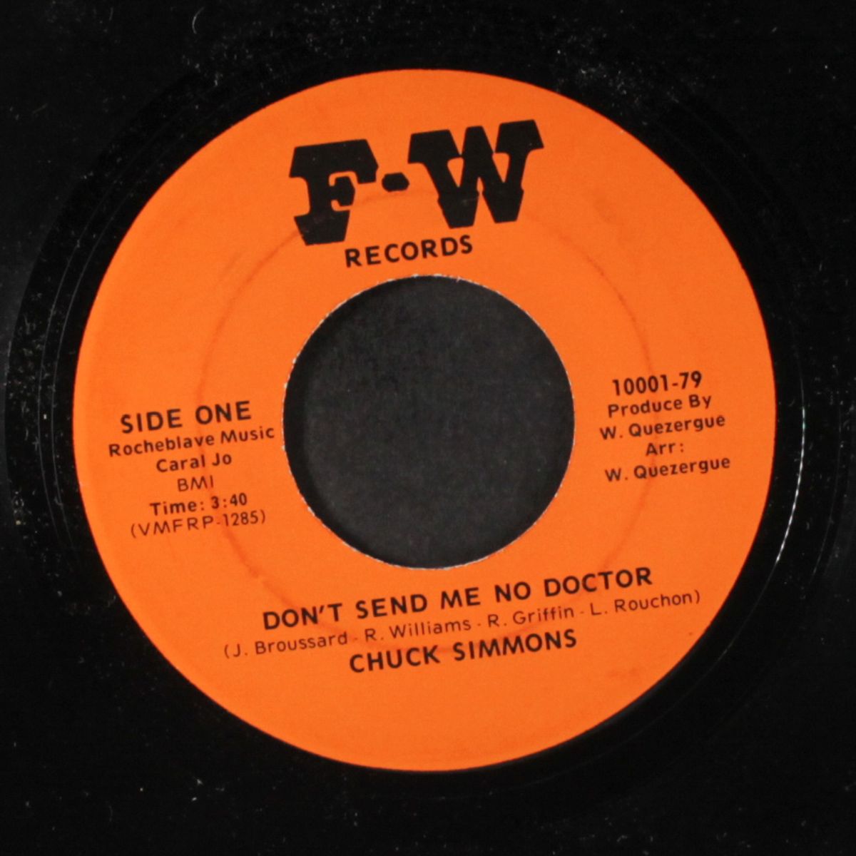 runaway / don't send me to no doctor by CHUCK SIMMONS