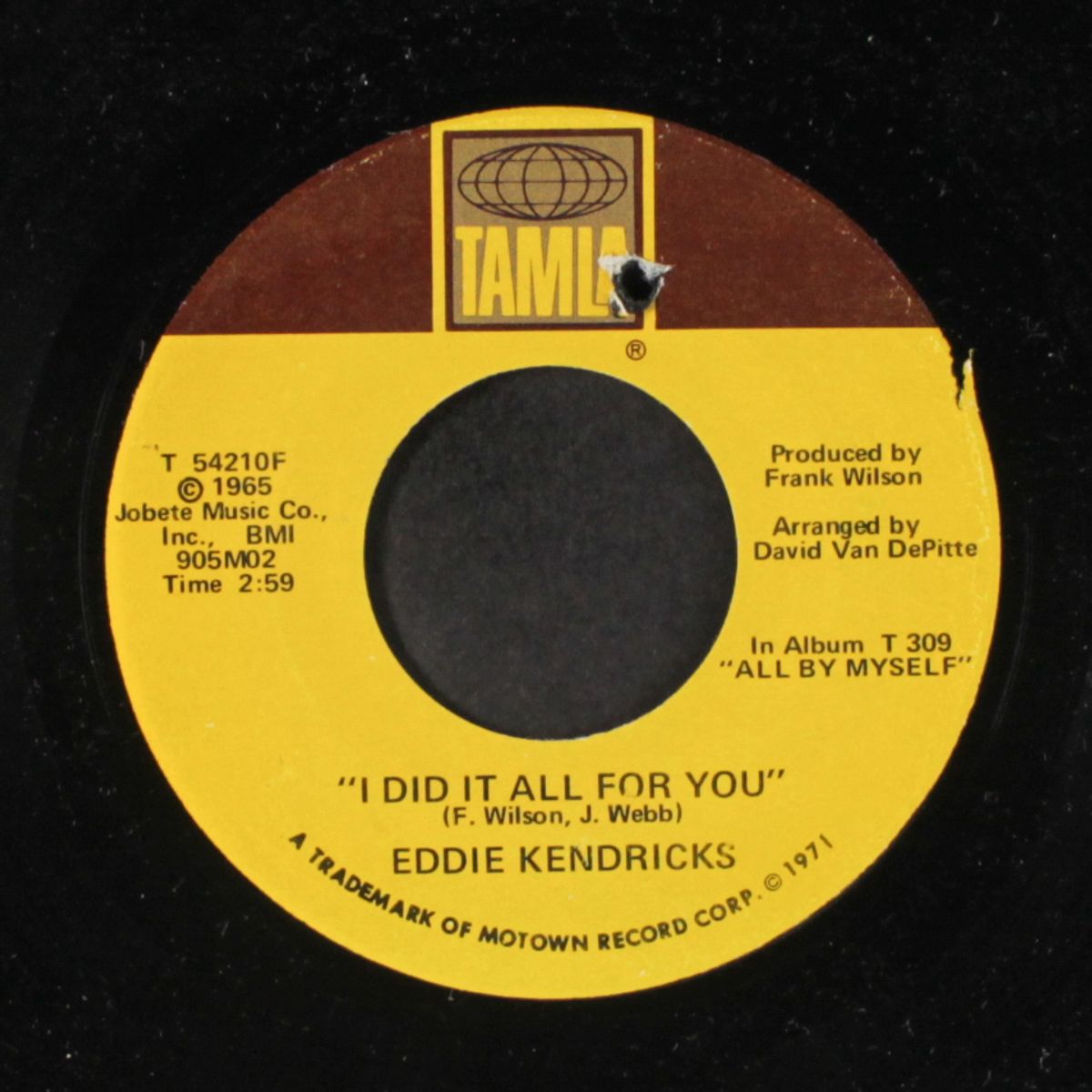 i did it all for you / can i by EDDIE KENDRICKS