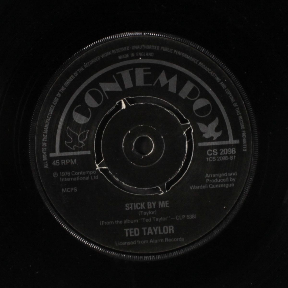 i'm gonna hate myself in the morning / stick by me by TED TAYLOR