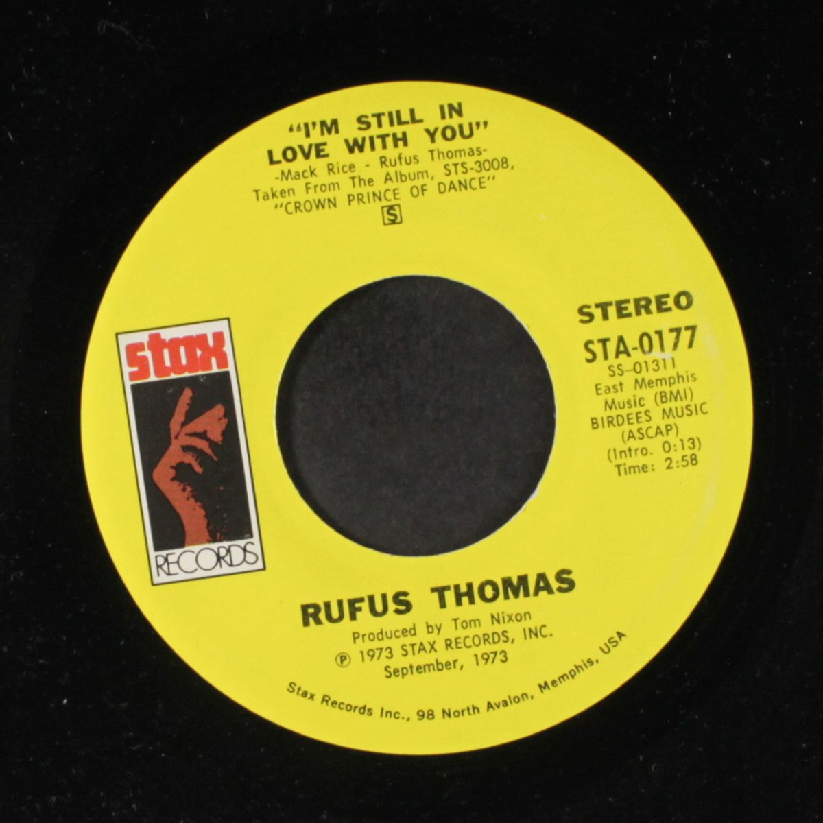 i know you don't want me no more / i'm still in love with you by RUFUS THOMAS