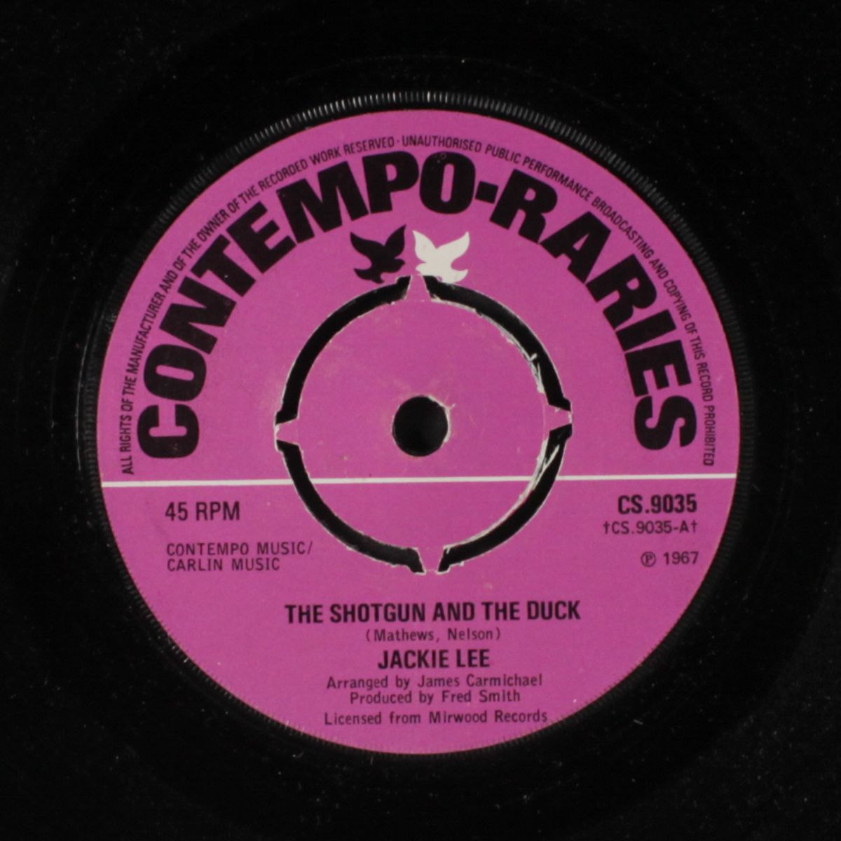 the shotgun and the duck / do the temptation walk by JACKIE LEE