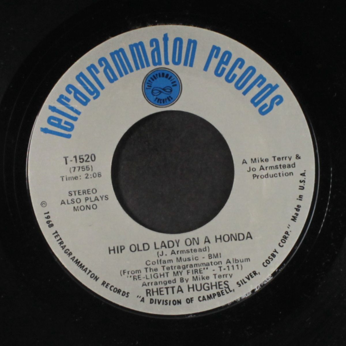 hip old lady on a honda / his happiness by RHETTA HUGHES