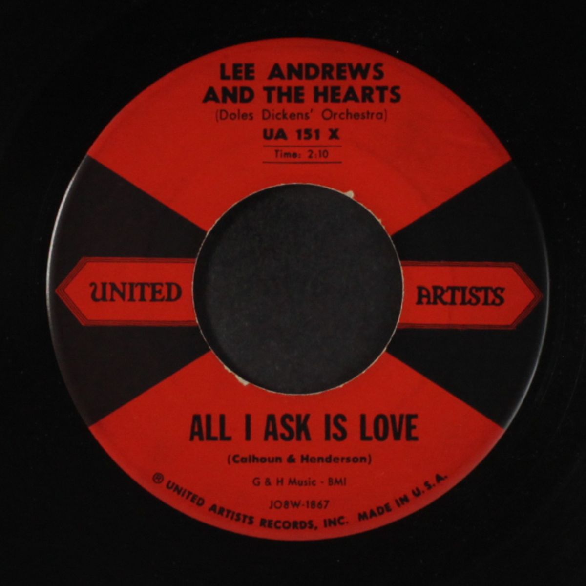 maybe you'll be there / all i ask is love by LEE ANDREWS & HEARTS