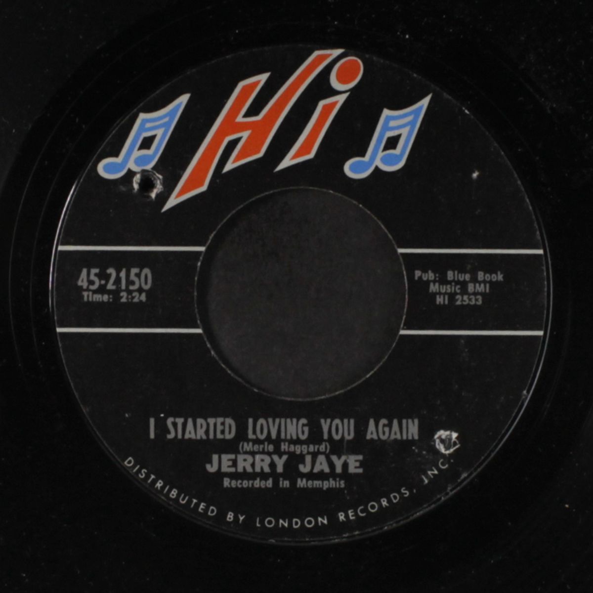 long black veil / i started loving you again by JERRY JAYE