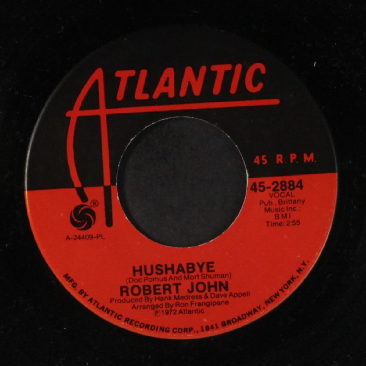 hushabye / to touch to feel by ROBERT JOHN