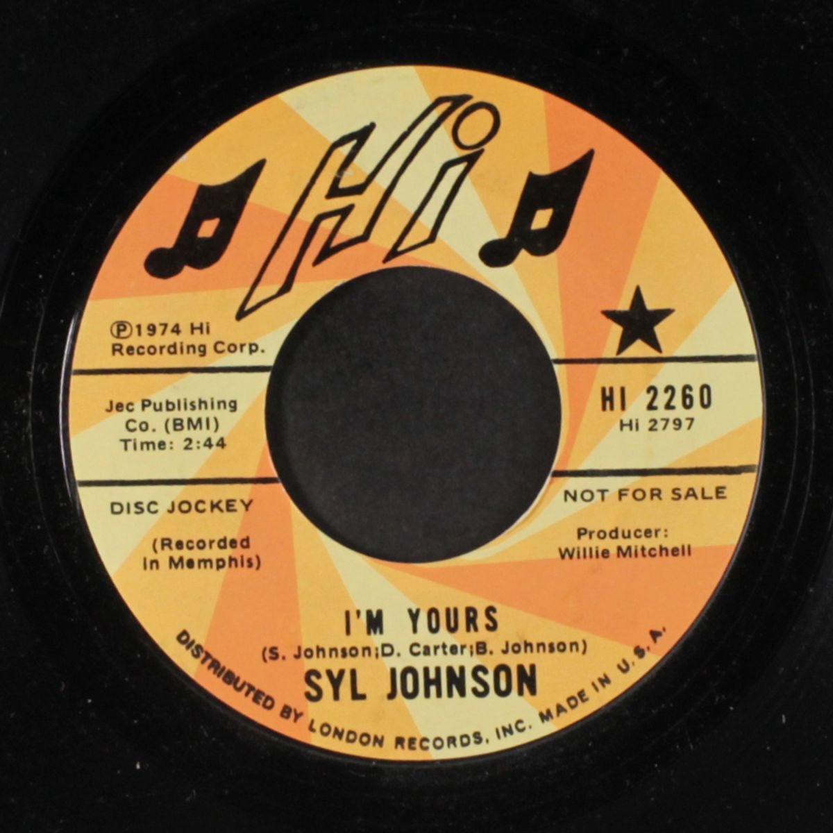i'm yours / anyone but you by SYL JOHNSON