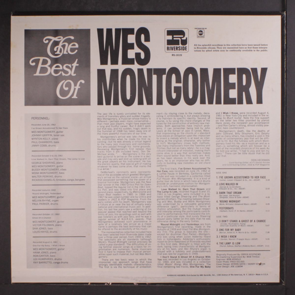 best of by WES MONTGOMERY