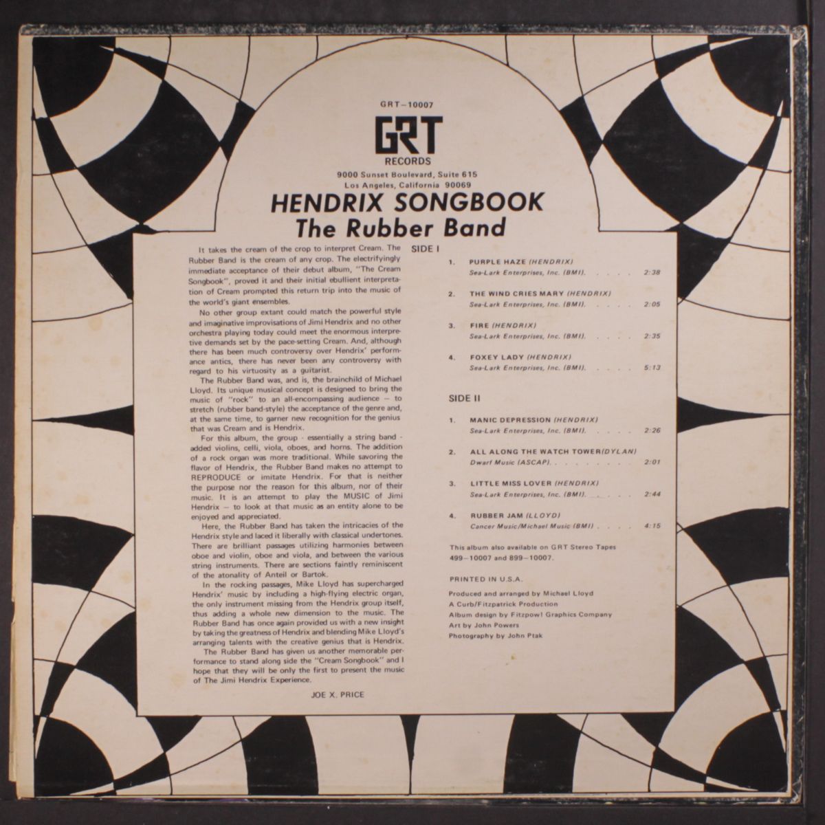 hendrix songbook by RUBBER BAND