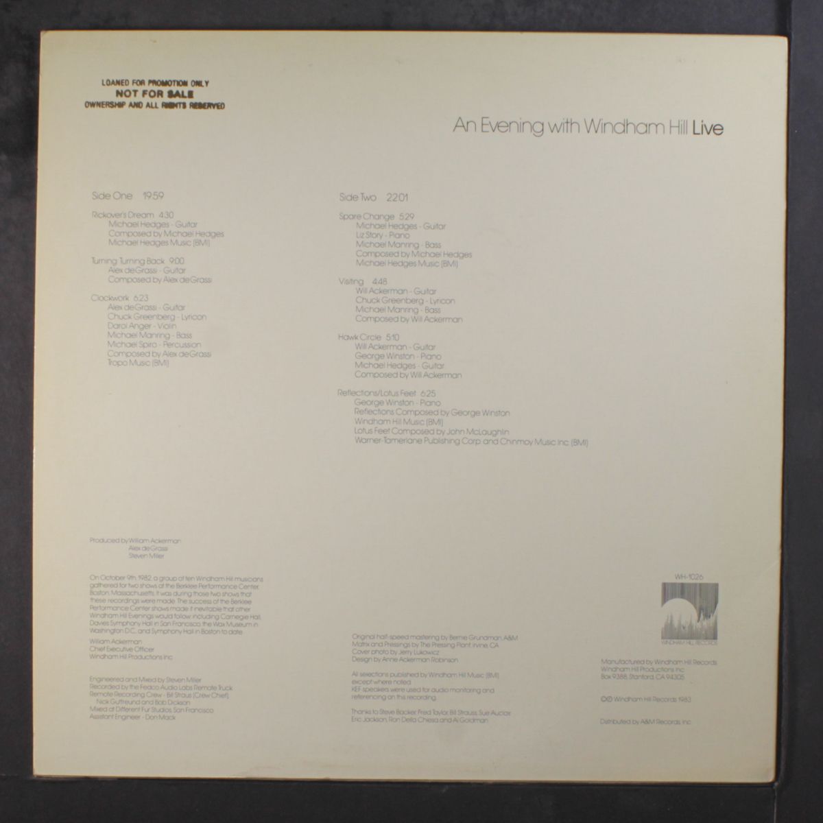 an evening with windham hill live by VARIOUS
