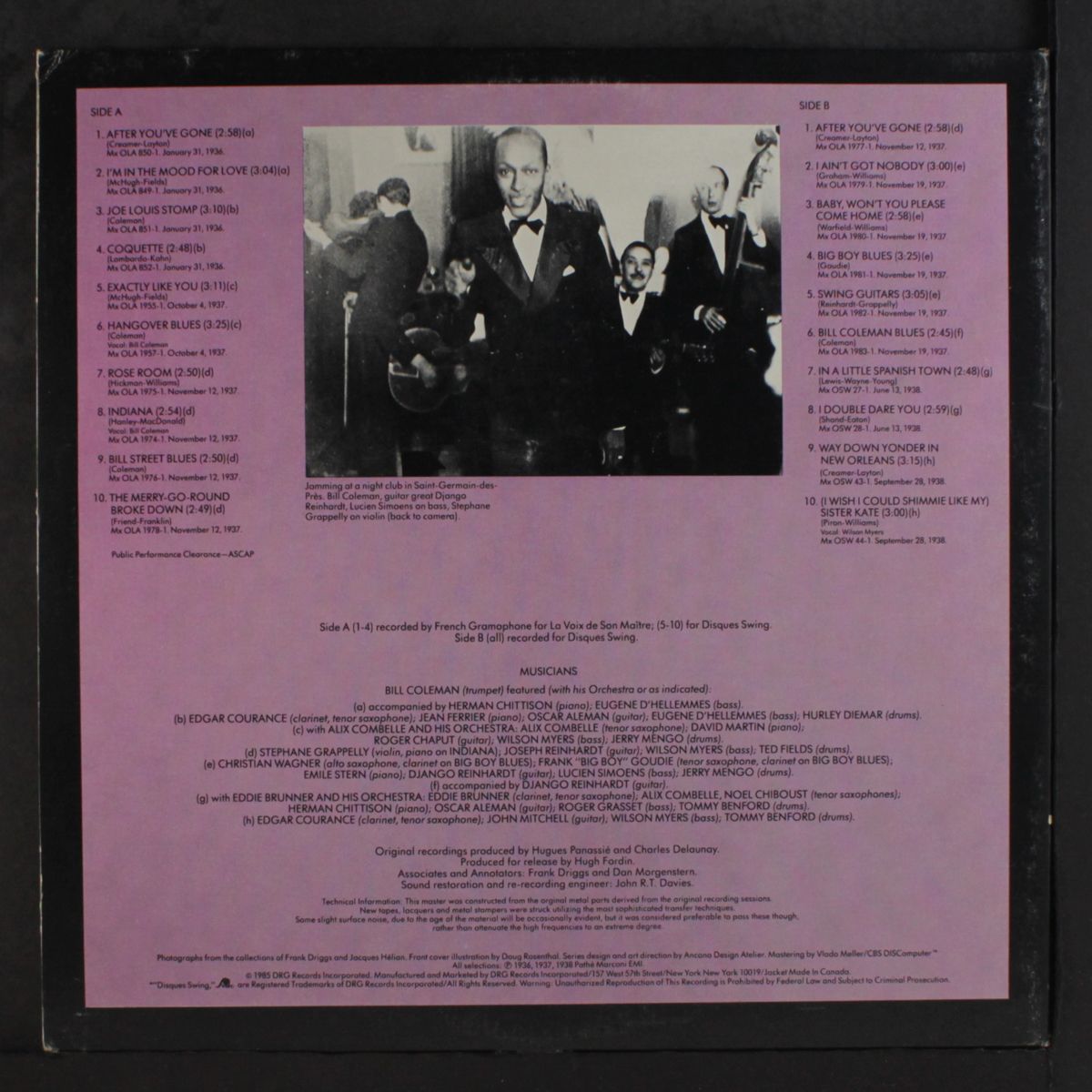 paris 1936/38 by COLEMAN HAWKINS
