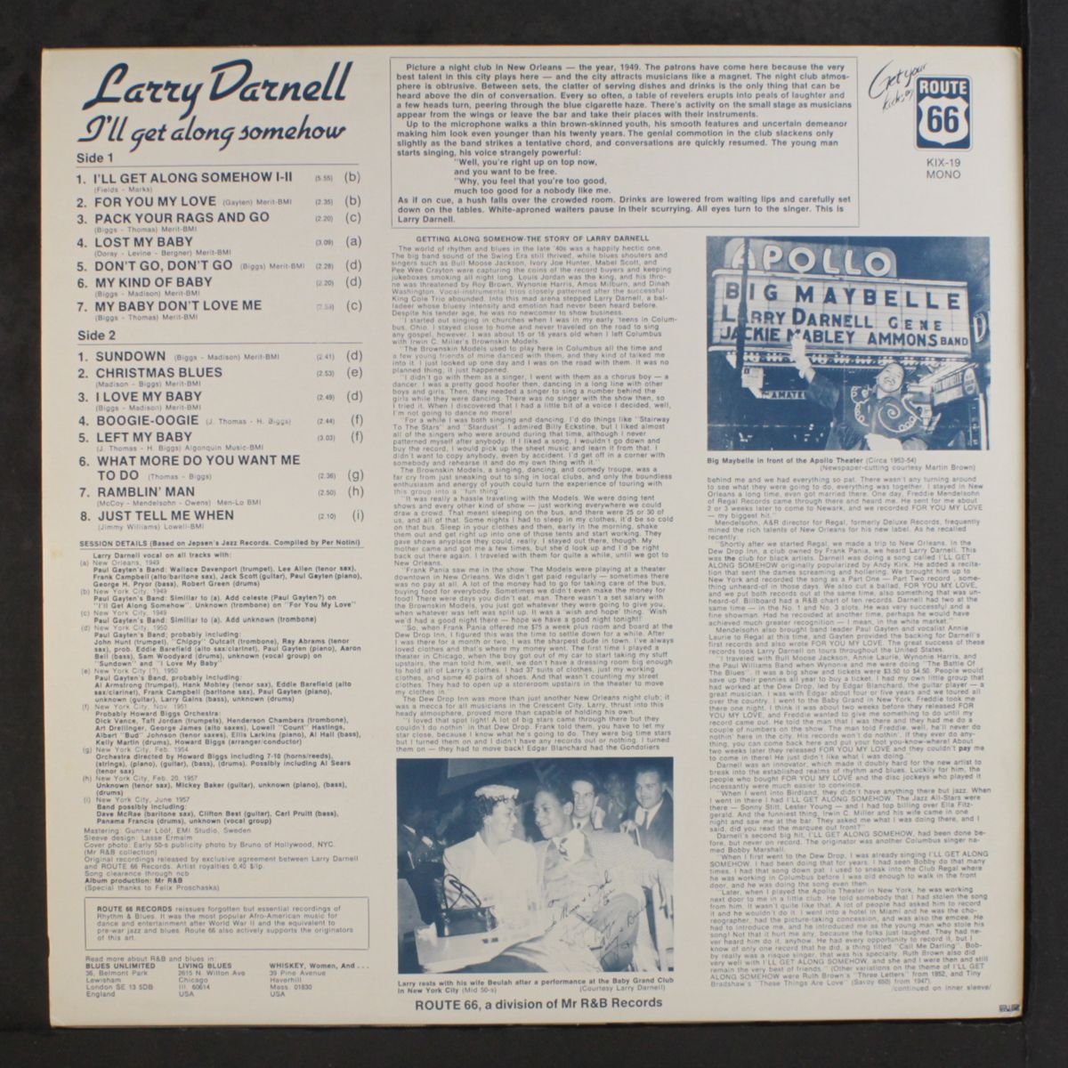 i'll get along somehow by LARRY DARNELL