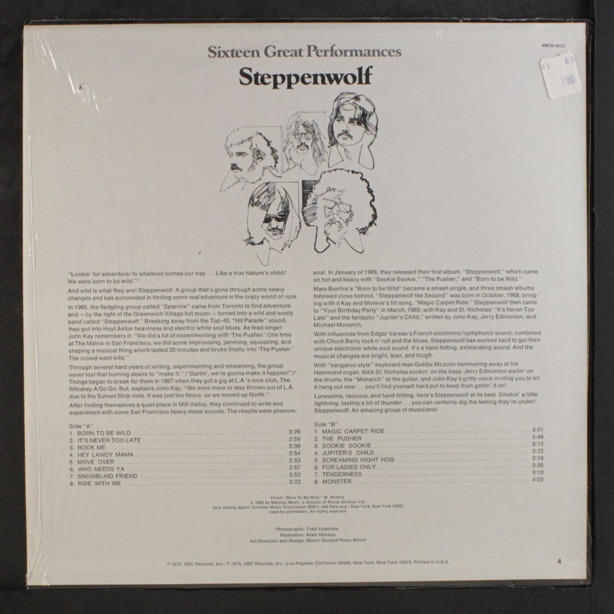 sixteen great performances by STEPPENWOLF