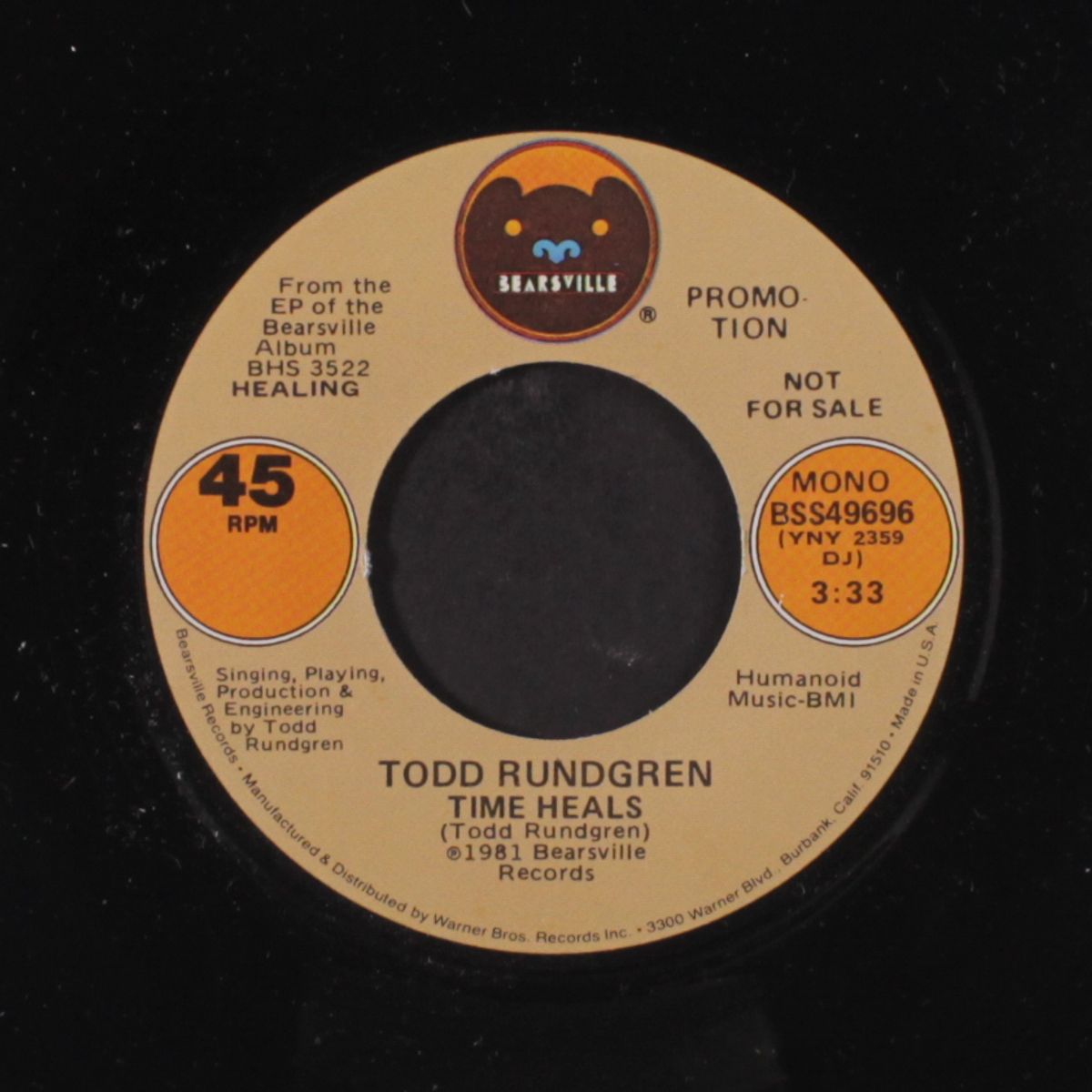 time heals / mono by TODD RUNDGREN