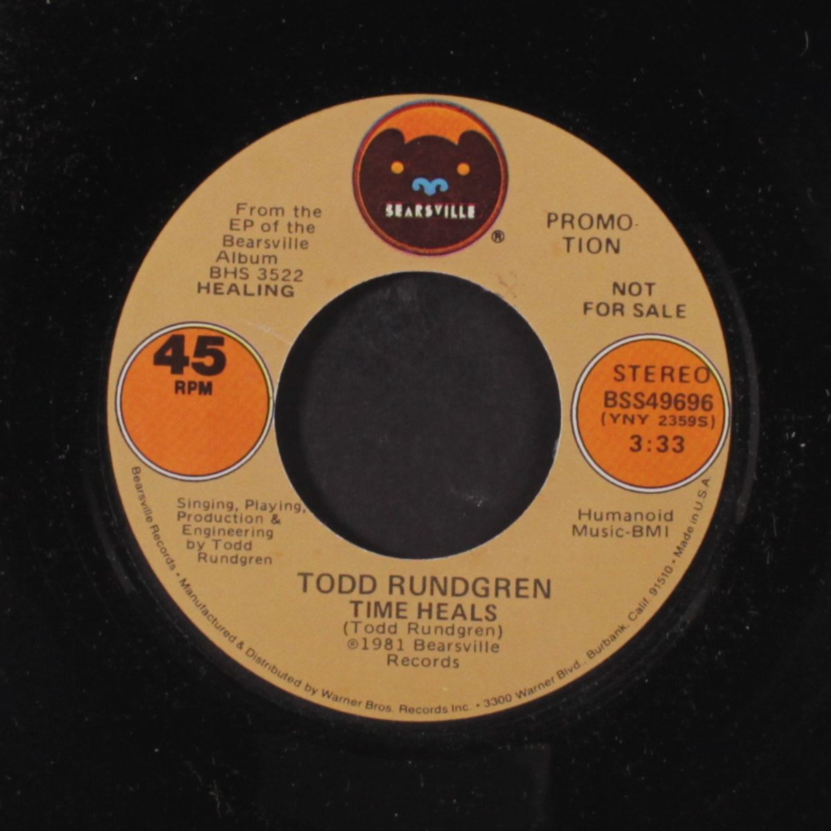 time heals / mono by TODD RUNDGREN
