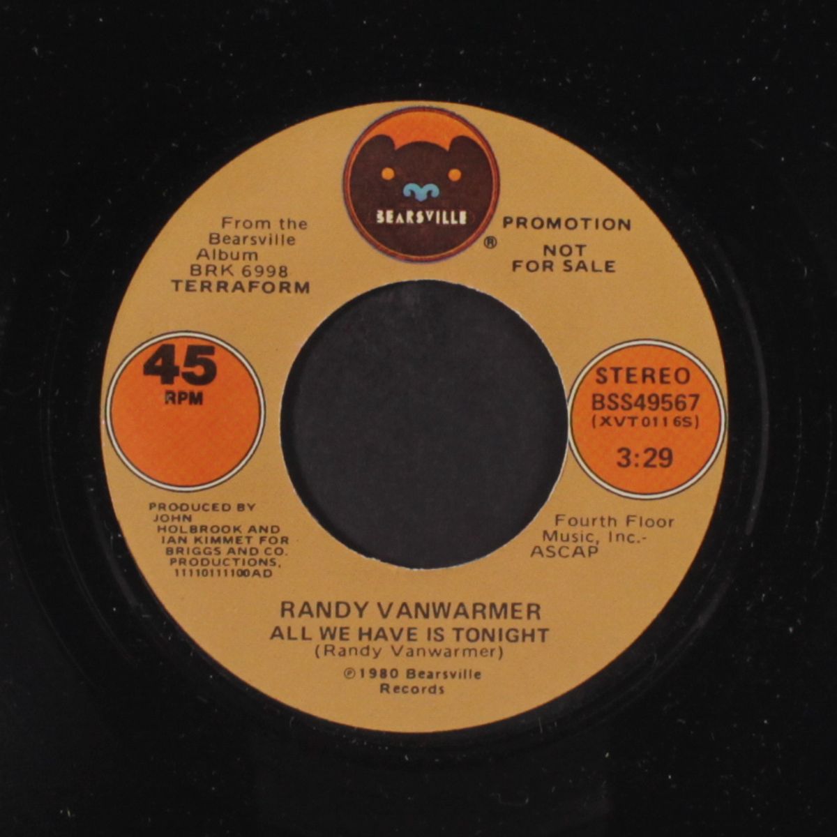 all we have is tonight / mono by RANDY VANWARMER
