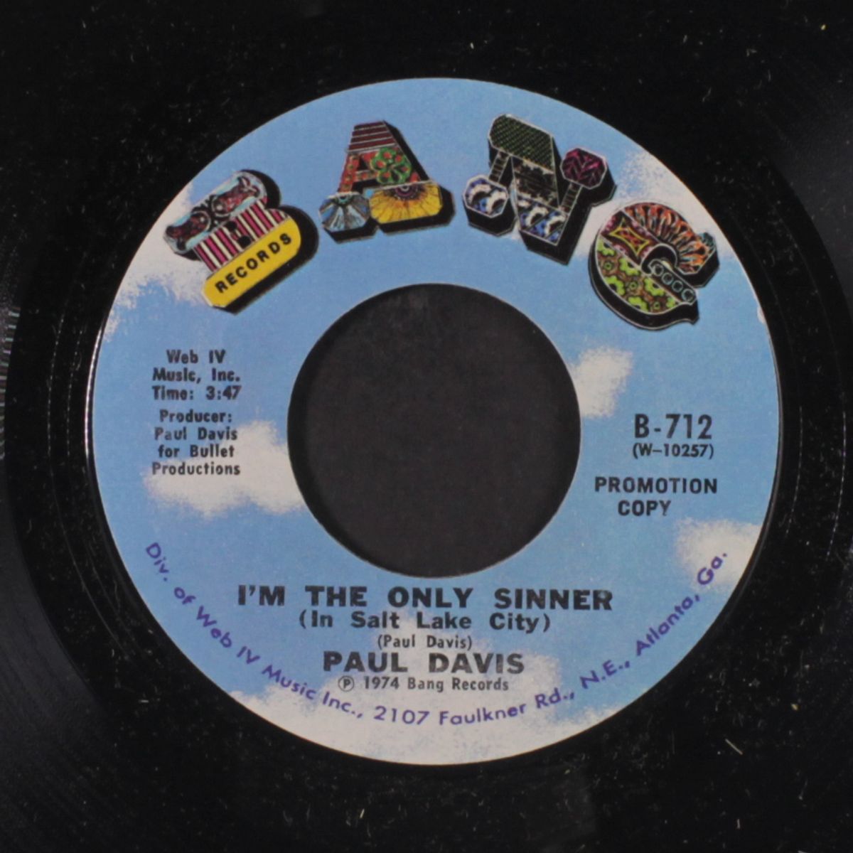 ride 'em cowboy / i'm the only sinner by PAUL DAVIS