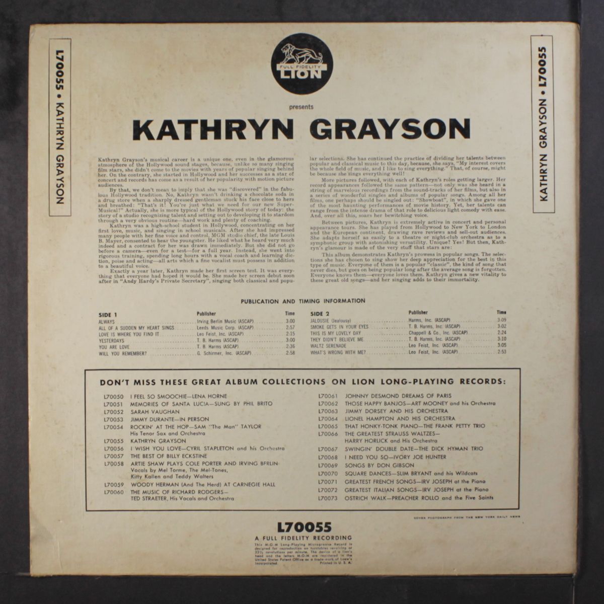 kathryn grayson by KATHRYN GRAYSON