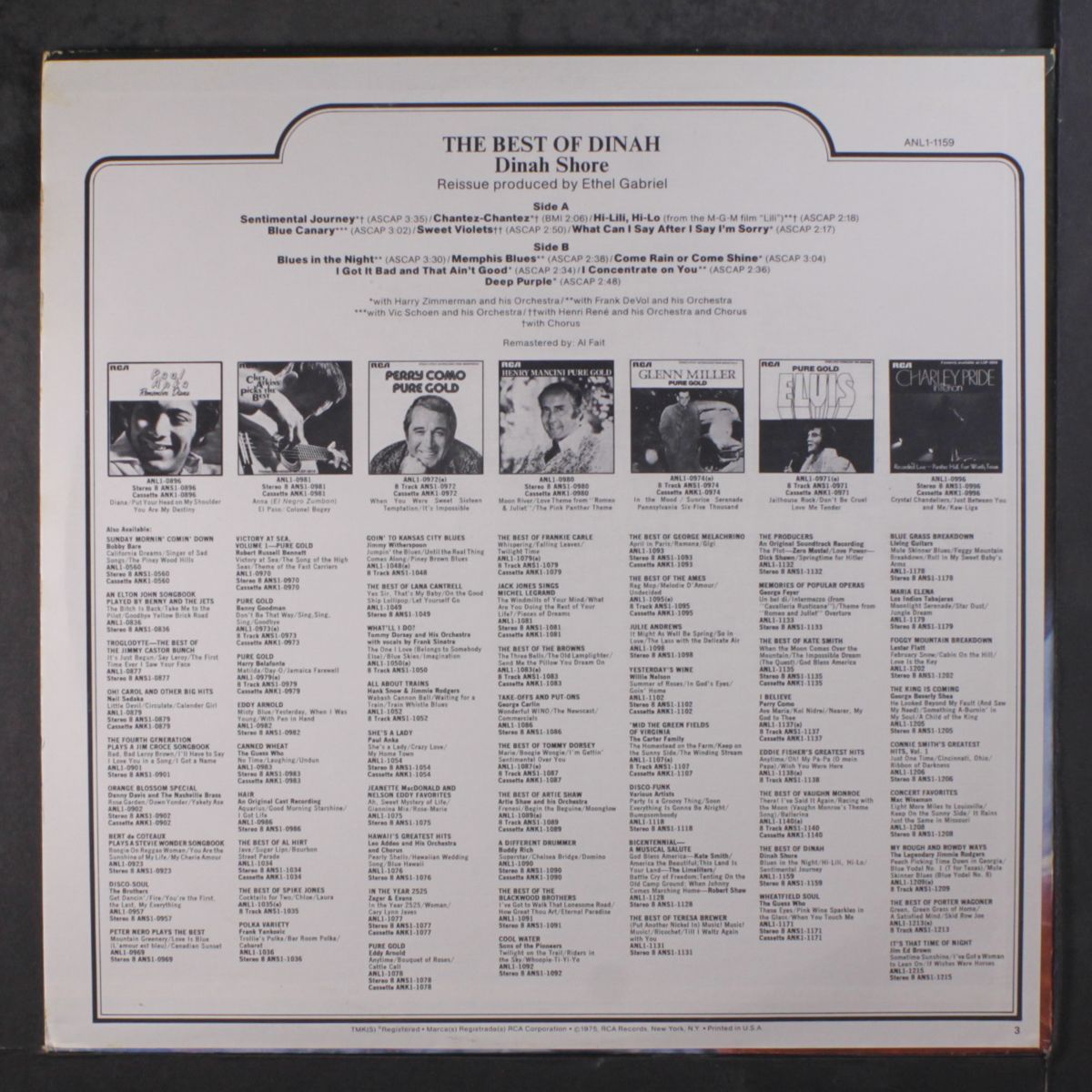 best of by DINAH SHORE