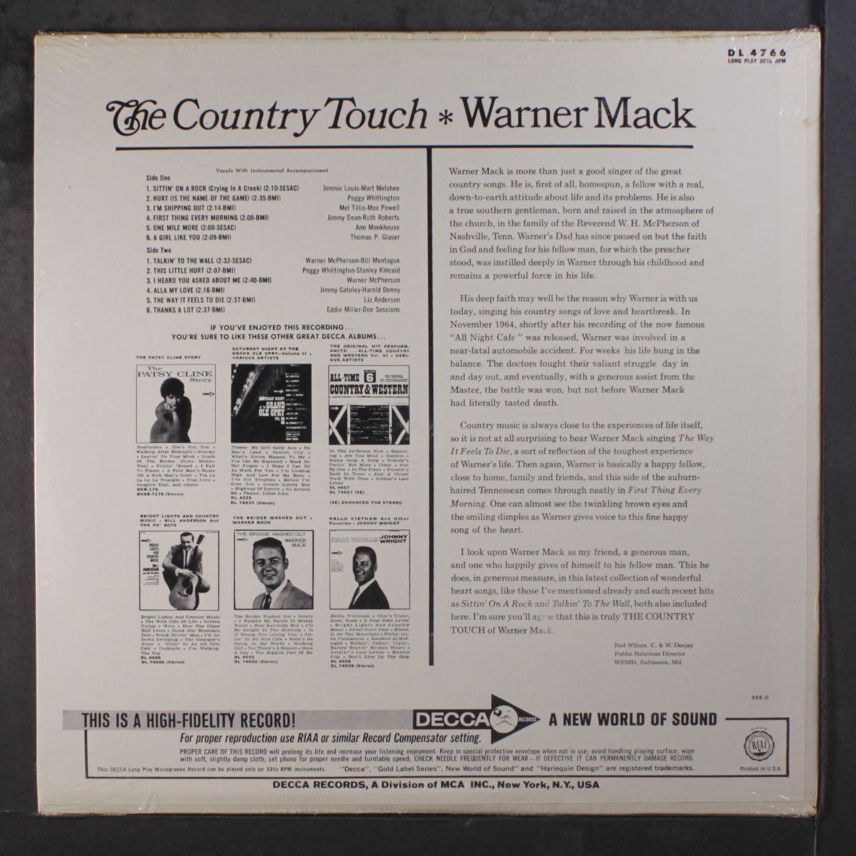 the country touch by WARNER MACK