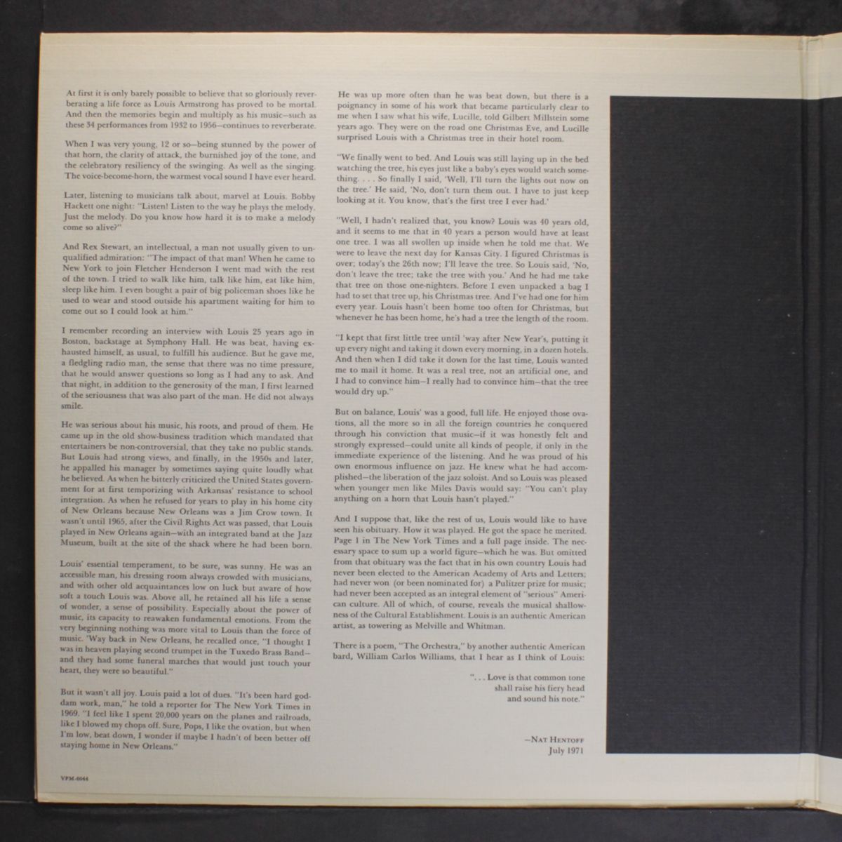 july 4, 1900 / july 6, 1971 by LOUIS ARMSTRONG