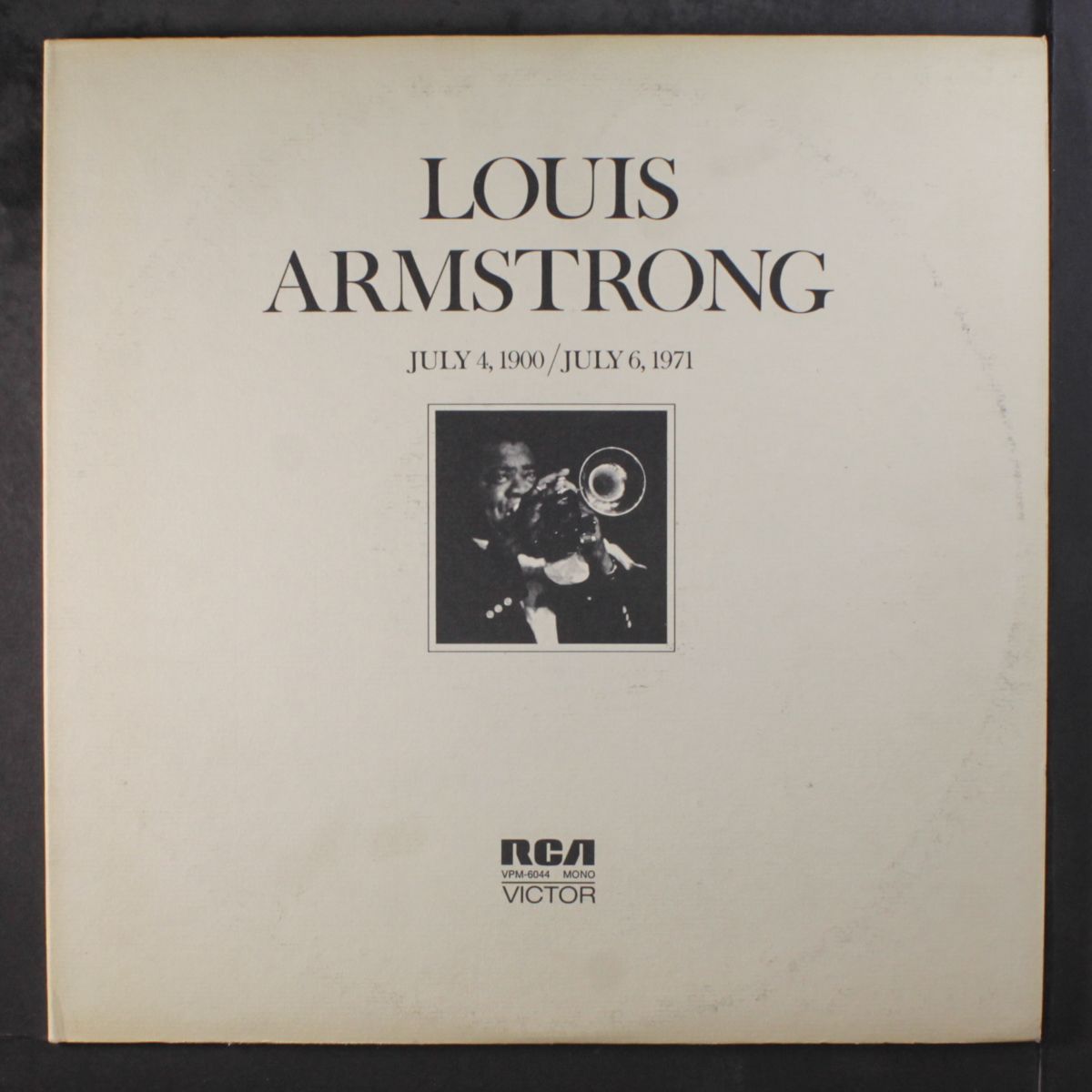 july 4, 1900 / july 6, 1971 by LOUIS ARMSTRONG