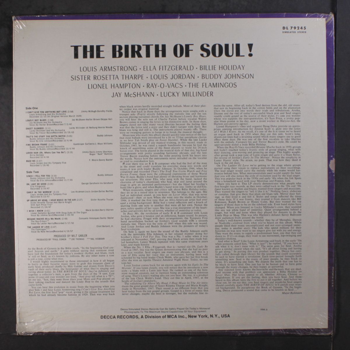 the birth of soul by VARIOUS