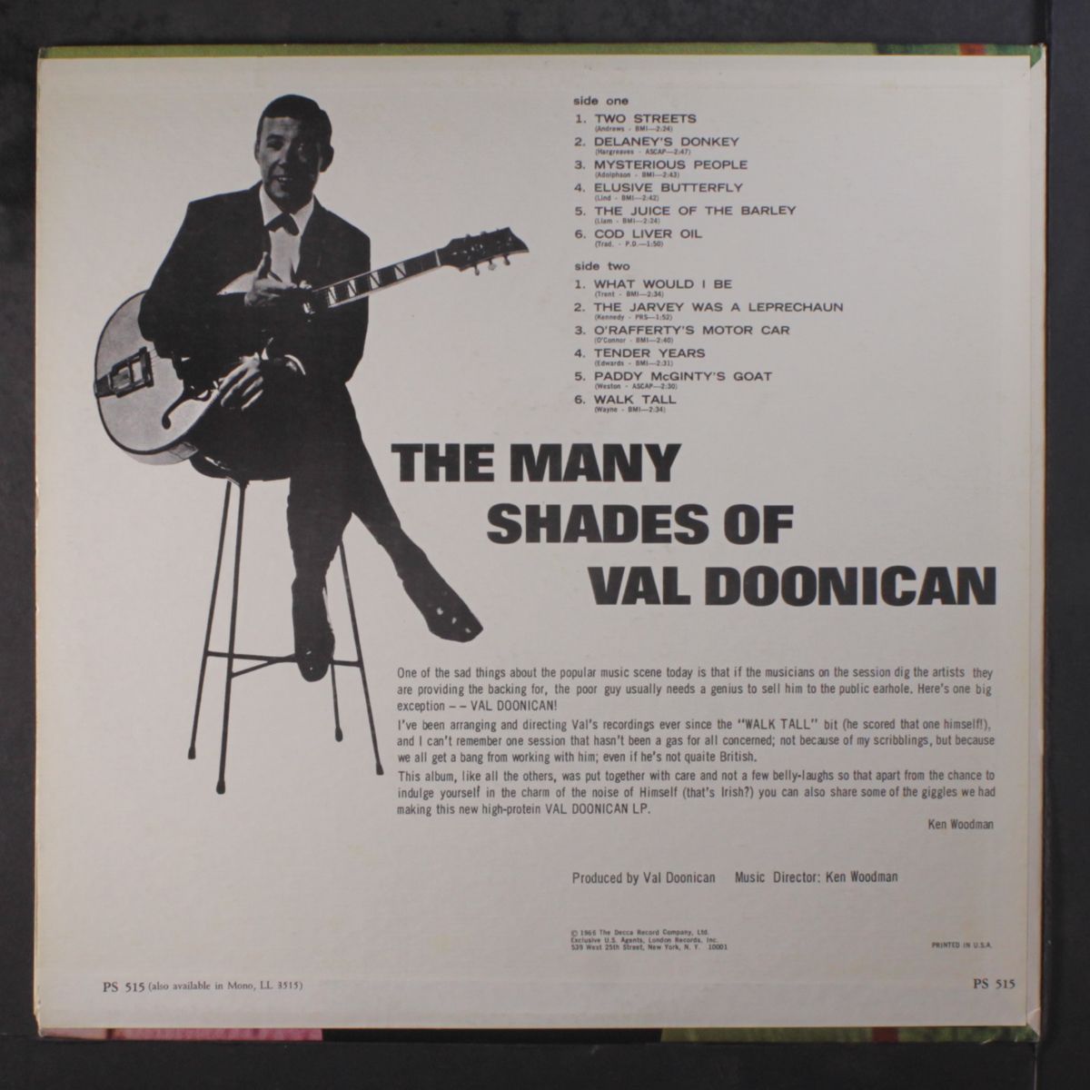 the many shades of val doonican by VAL DOONICAN