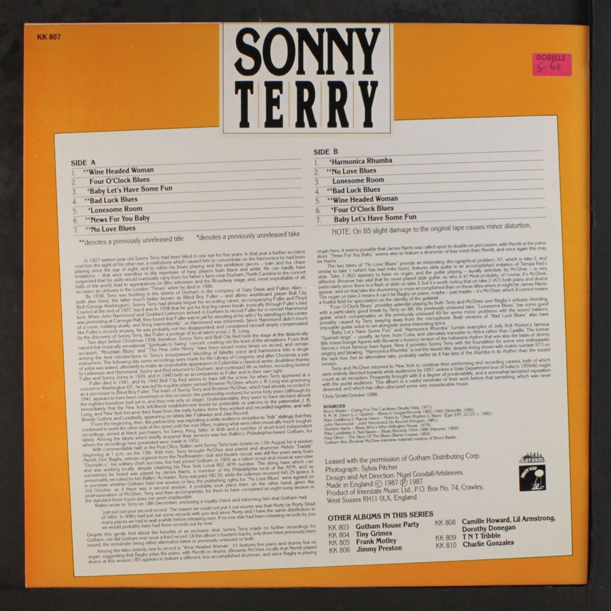 sonny terry by SONNY TERRY